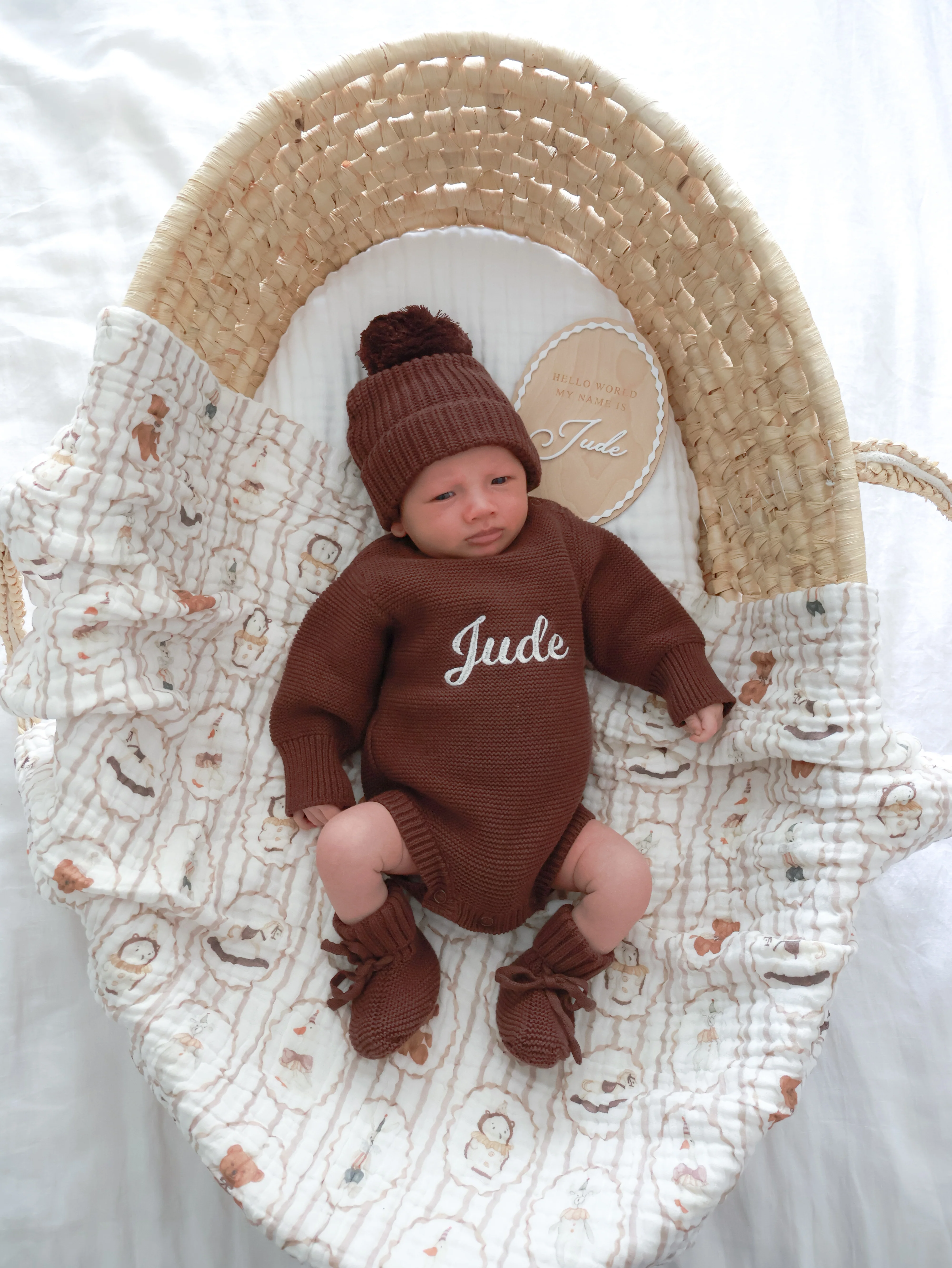Long Sleeve Knit Romper - Espresso - Image 8