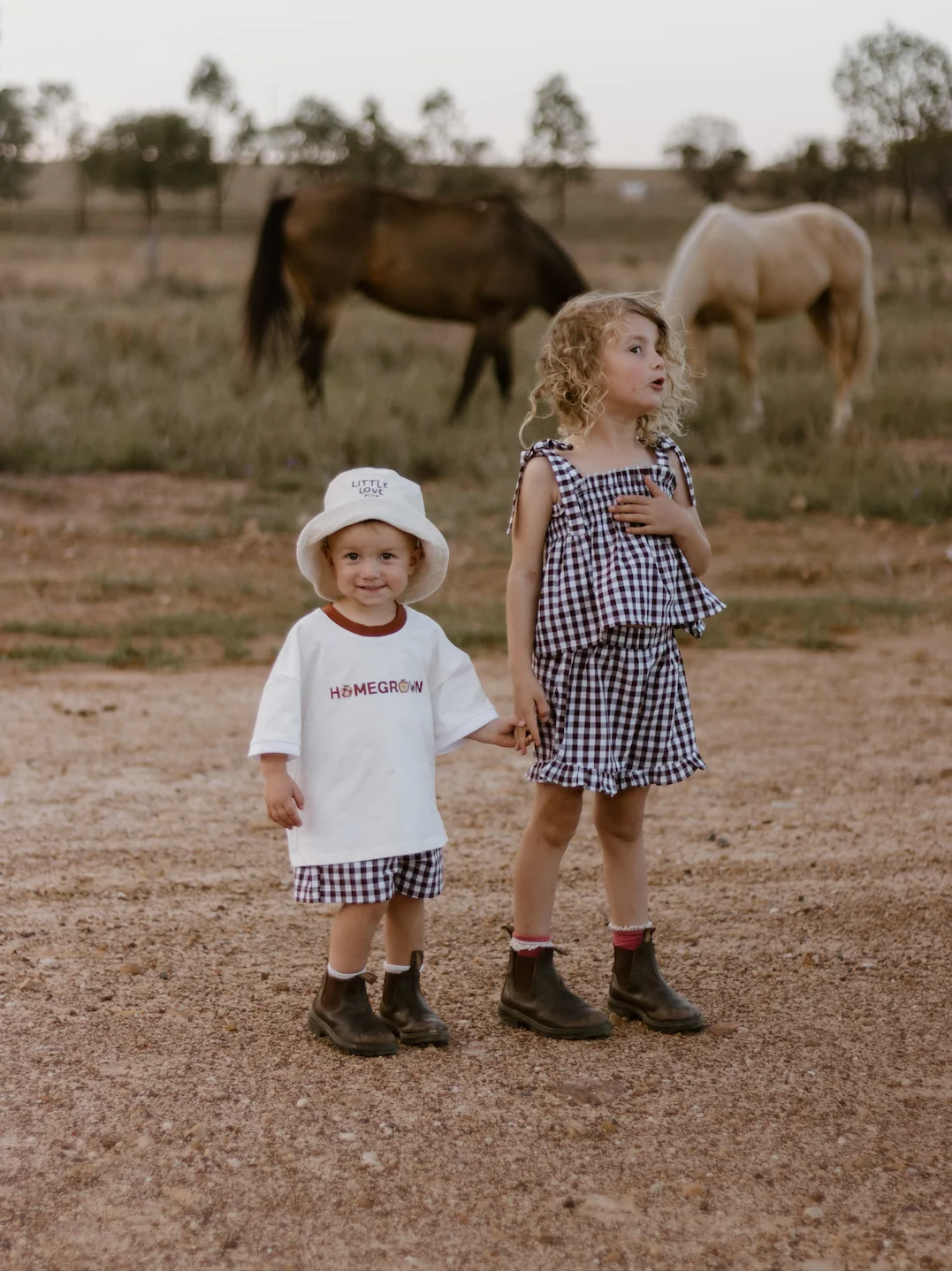 Cocoa Gingham - Two Piece Set - Image 4