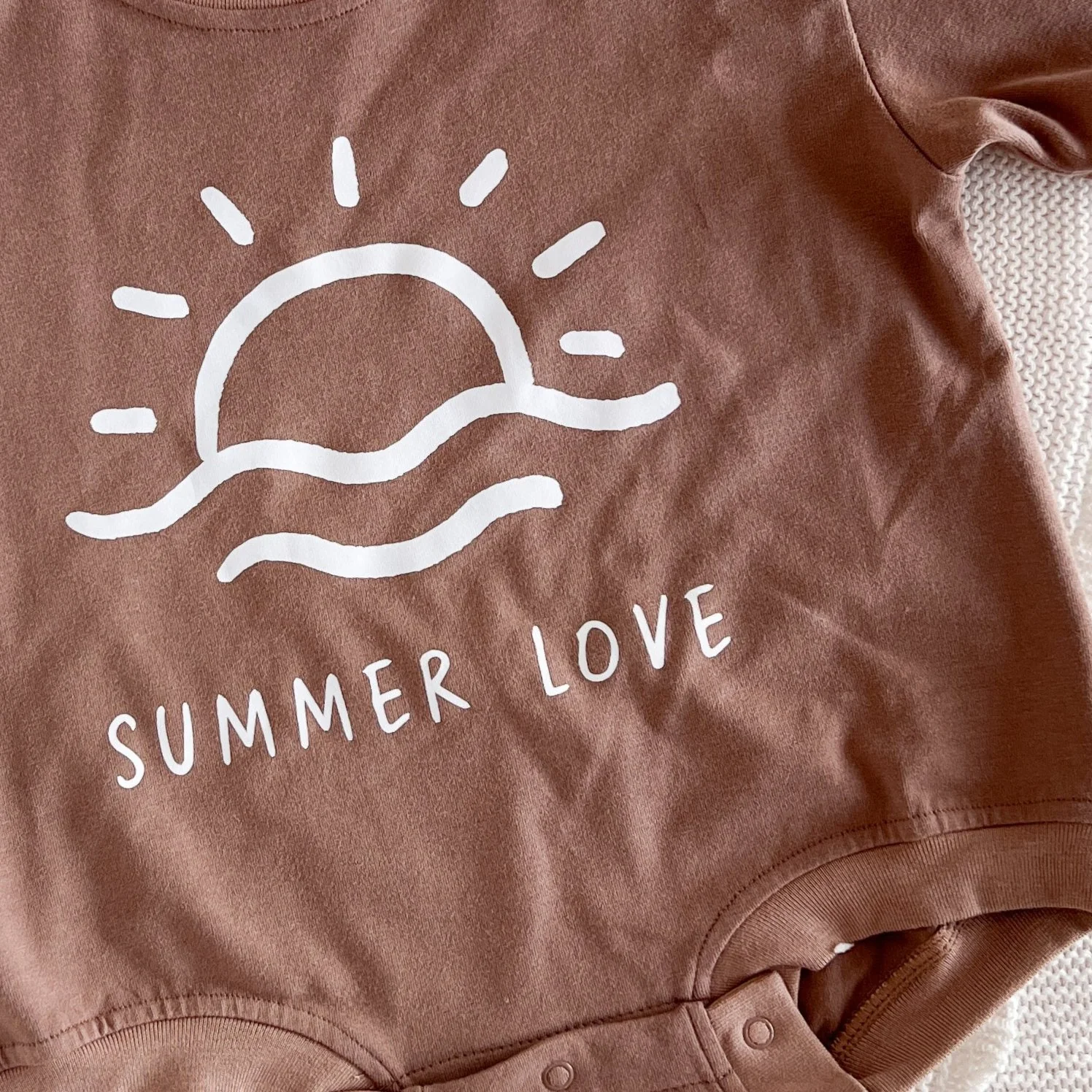 Chocolate 'Summer Love' Oversized Slouch Romper - Image 8