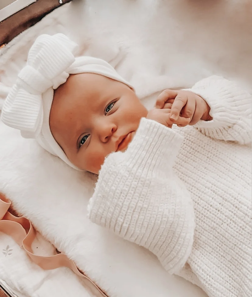 Chunky Knit Romper - Cloud - Image 3