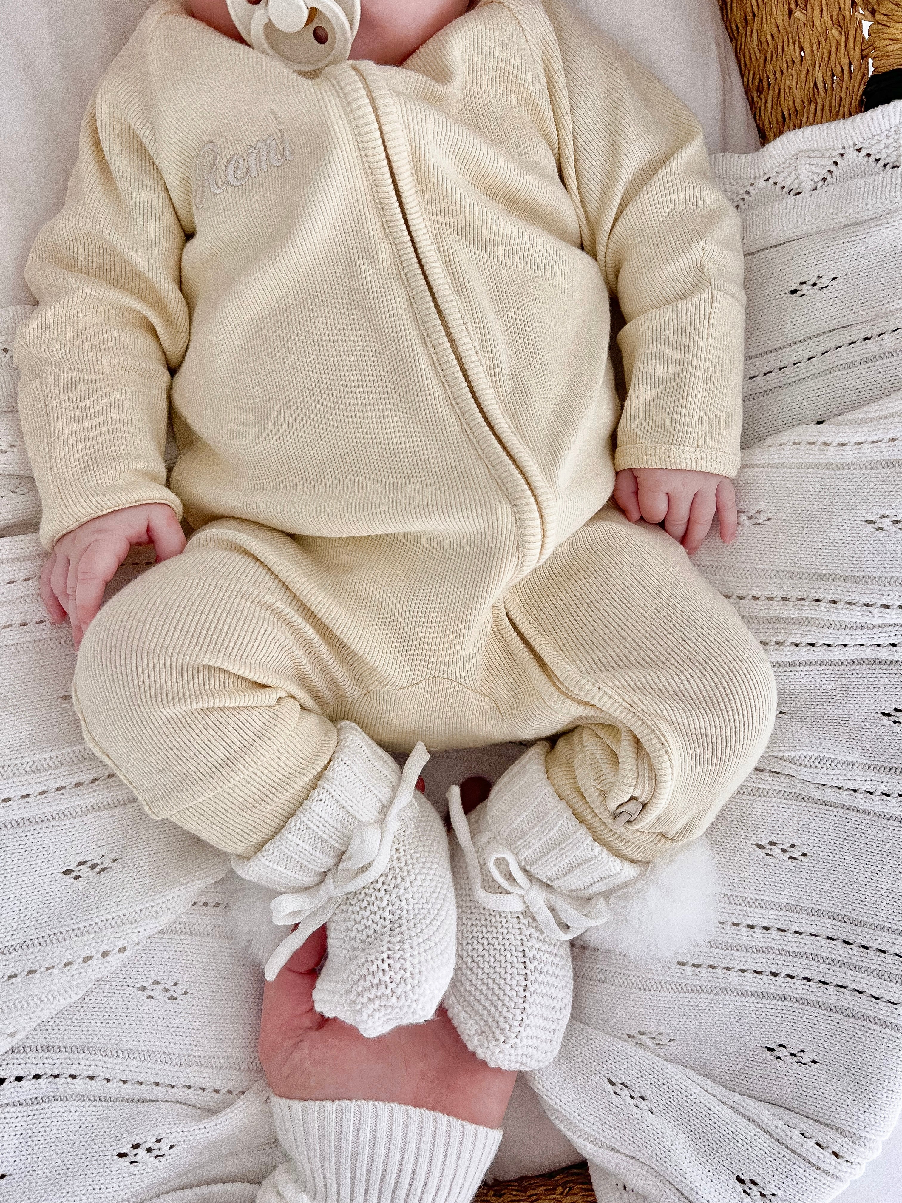 Cotton Growsuit - Butter Yellow - Image 6