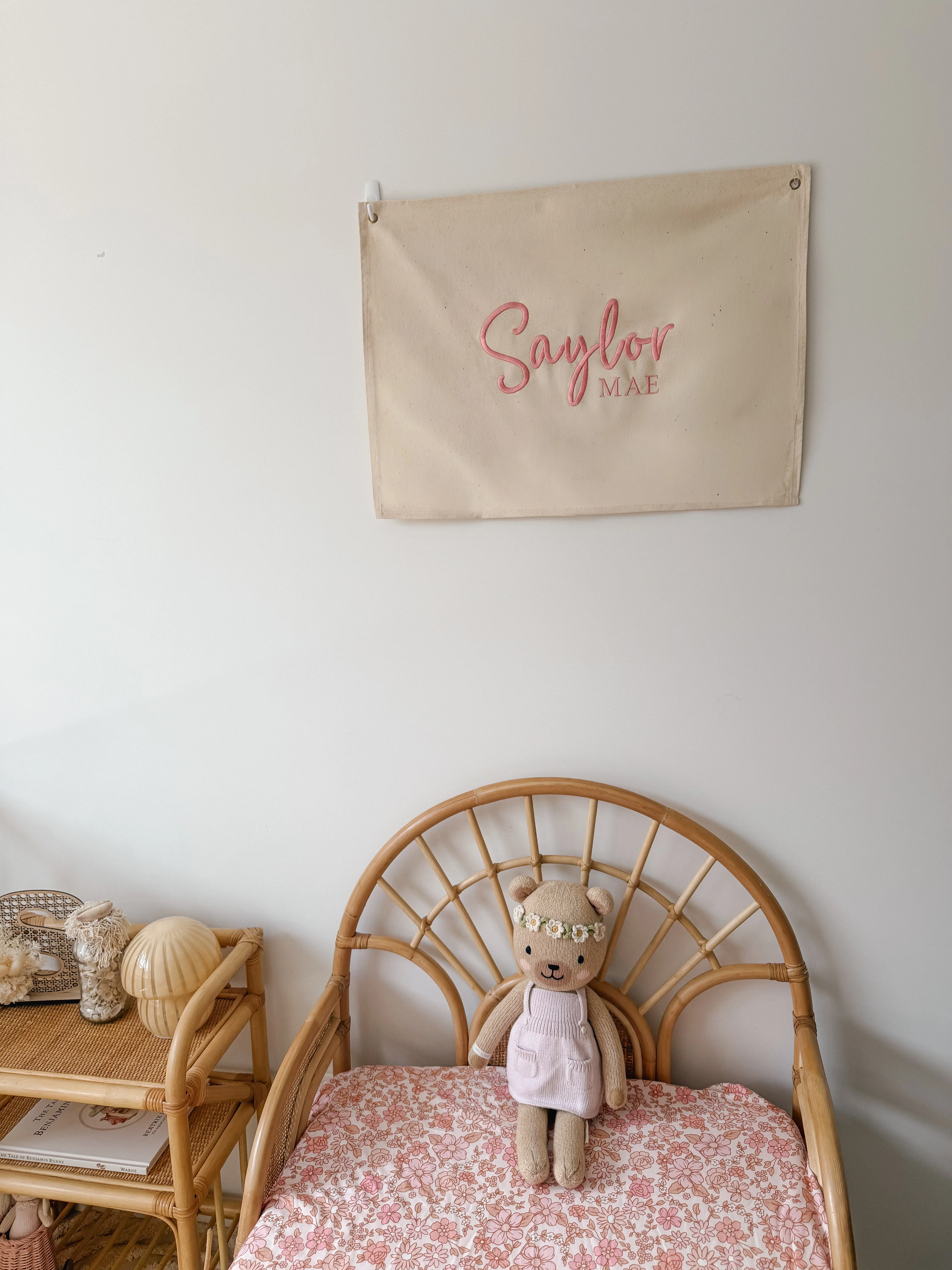 Custom Canvas Name Banner - Embroidered Text - Image 6