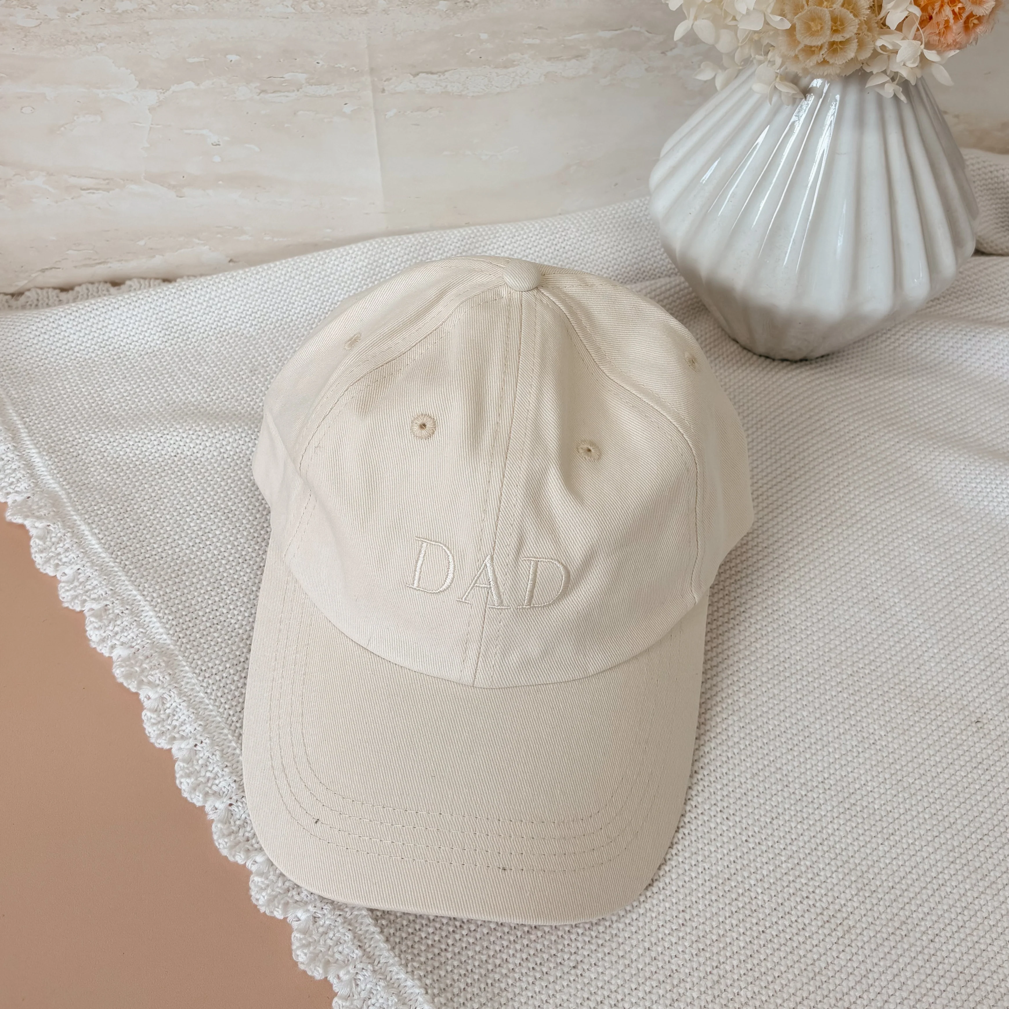 'Dad' Cotton Curve Brim Cap - Sun Glow - Image 2
