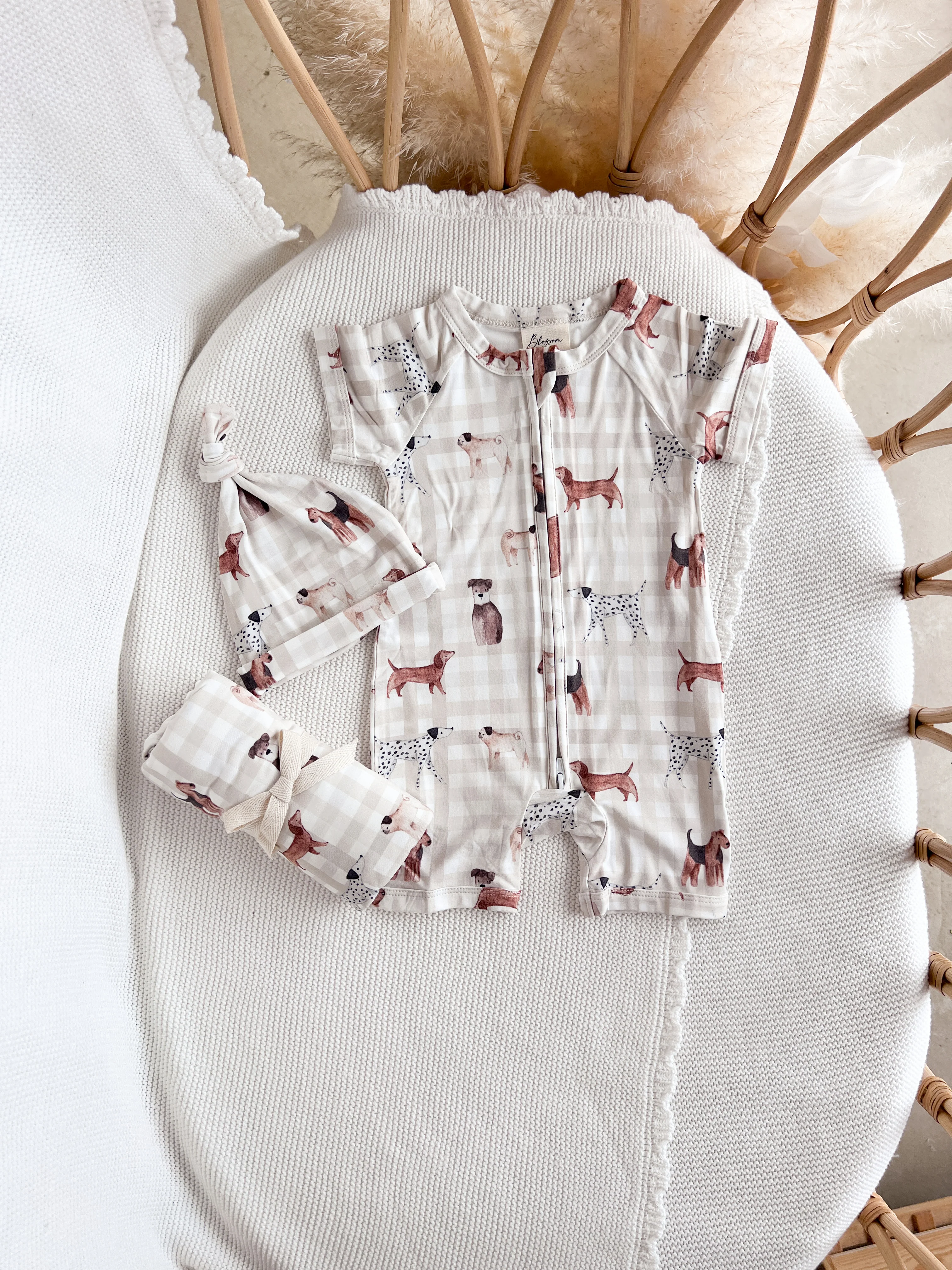 SALE Bamboo Knotted Beanie - Puppy Picnic - Image 7