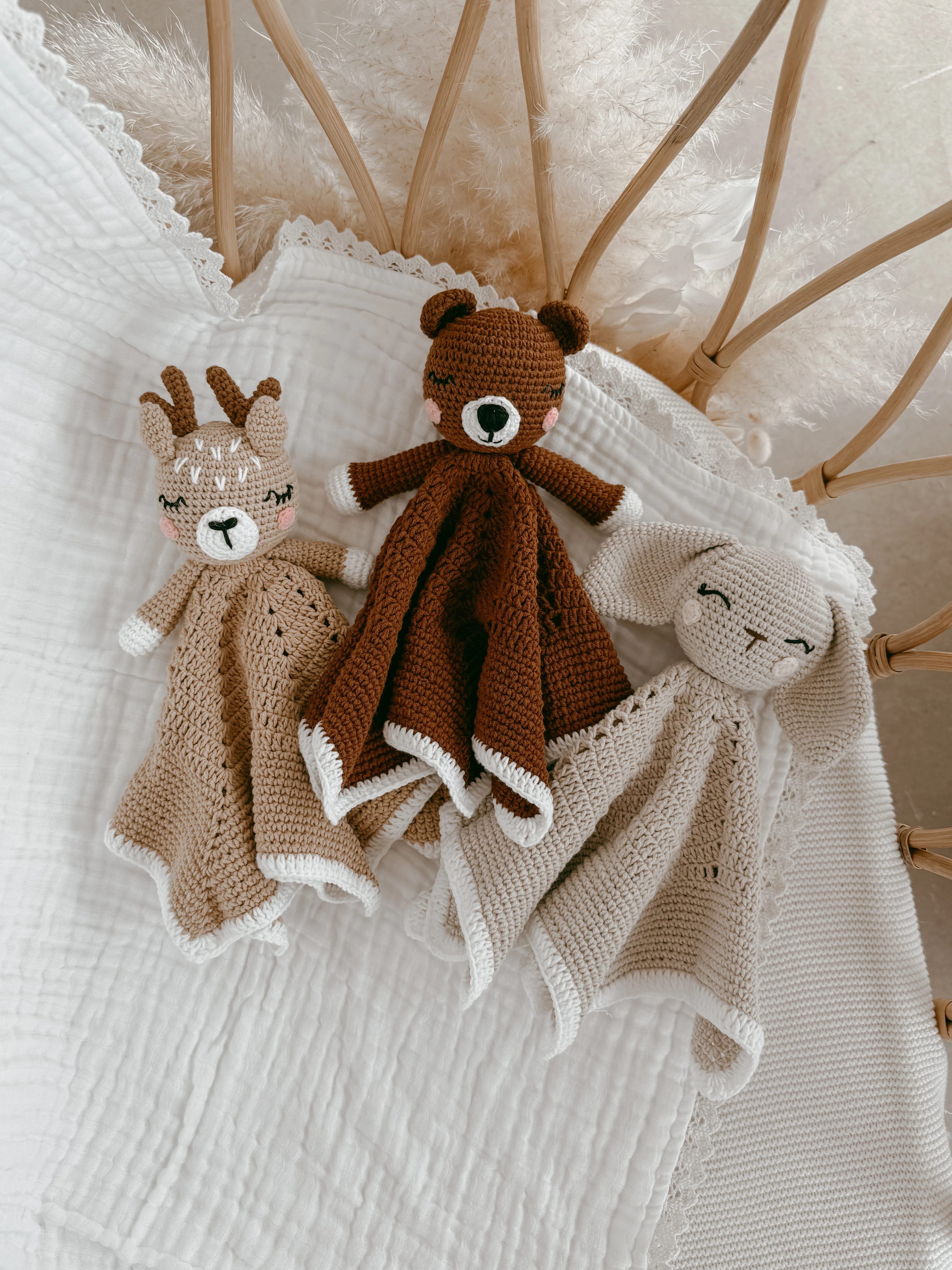 Honey Bunny - Heirloom Crochet Lovey Comforter - PRE ORDER - Est. Dispatch Late July - Image 3