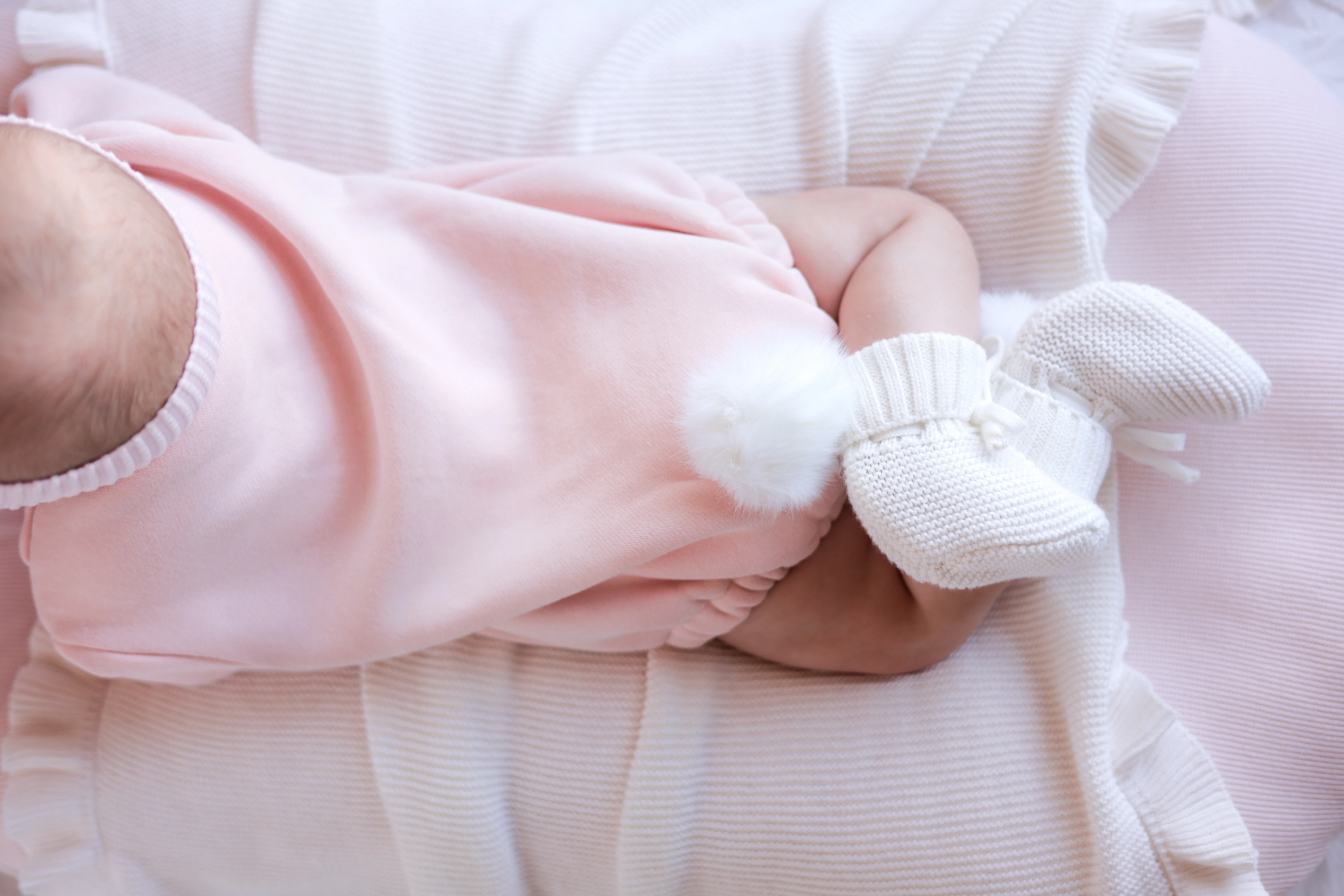 Mini Knit Booties - Pom Pom - Image 5