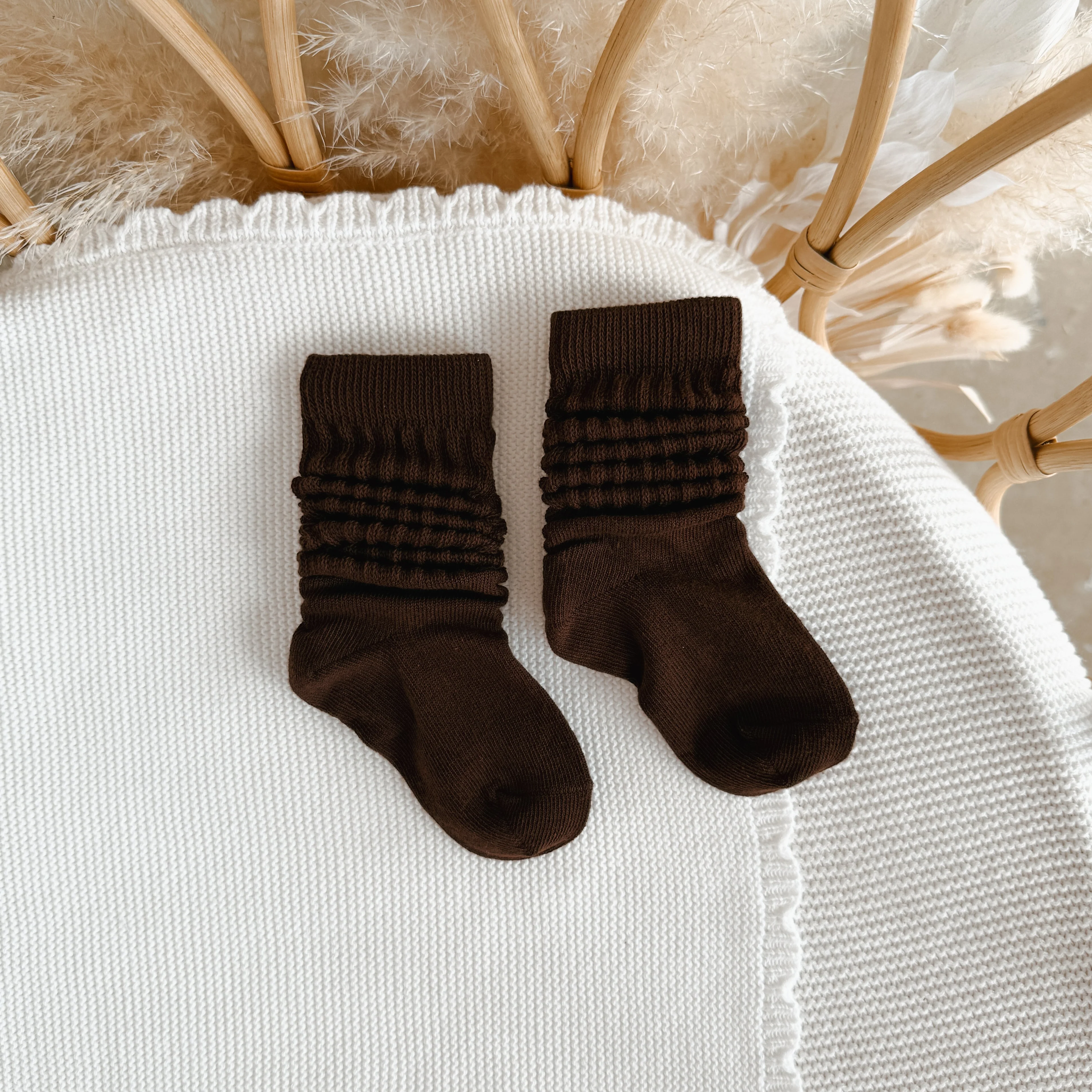Espresso Scrunch Socks