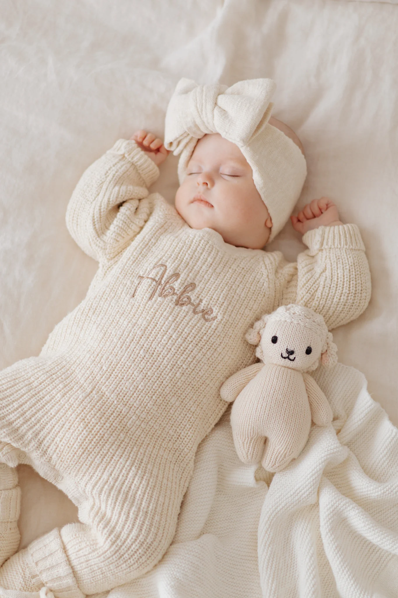 Frankie Classic Knit Romper - Honey - Image 3