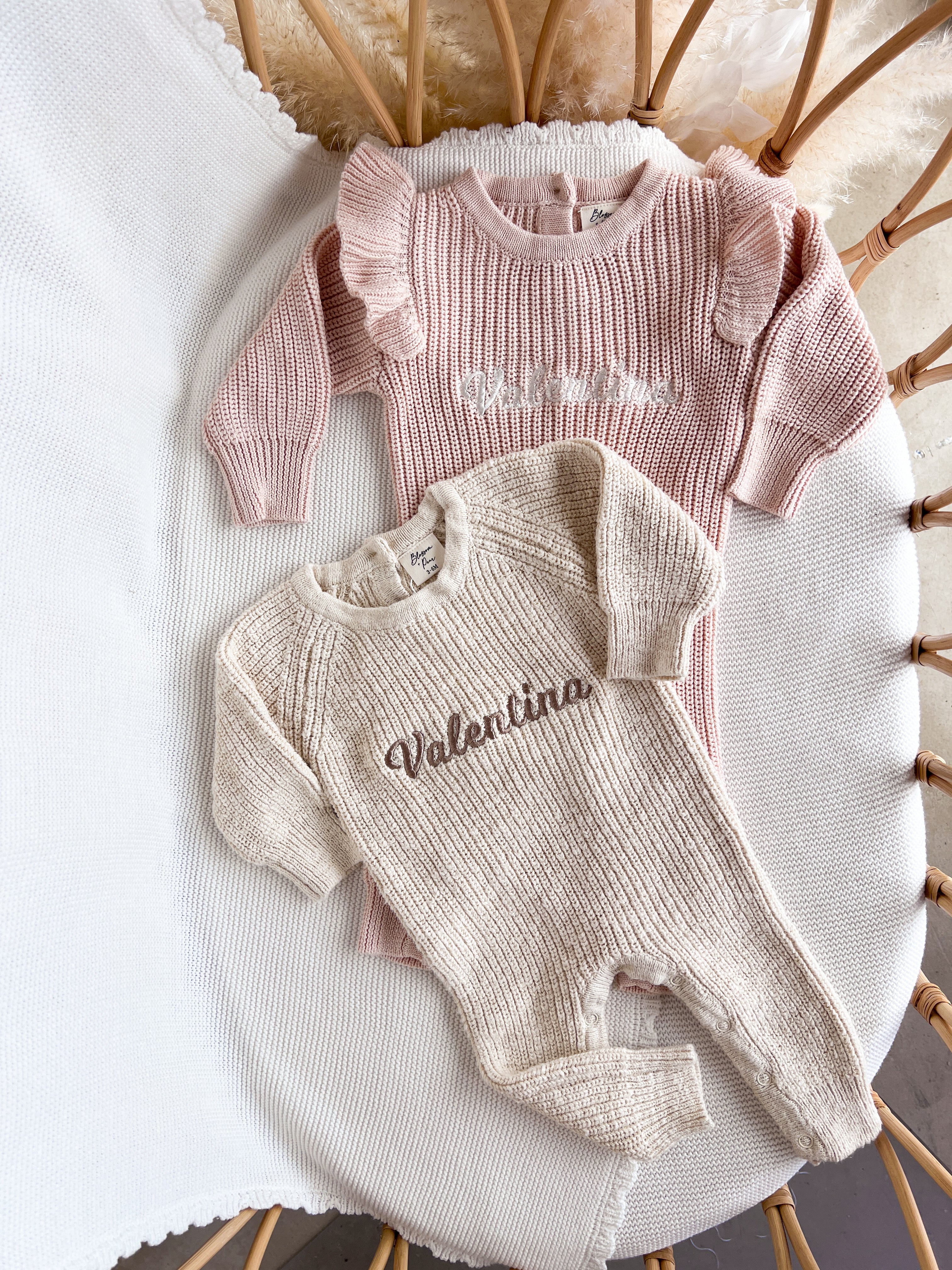 Frankie Classic Knit Romper - Honey - Image 8
