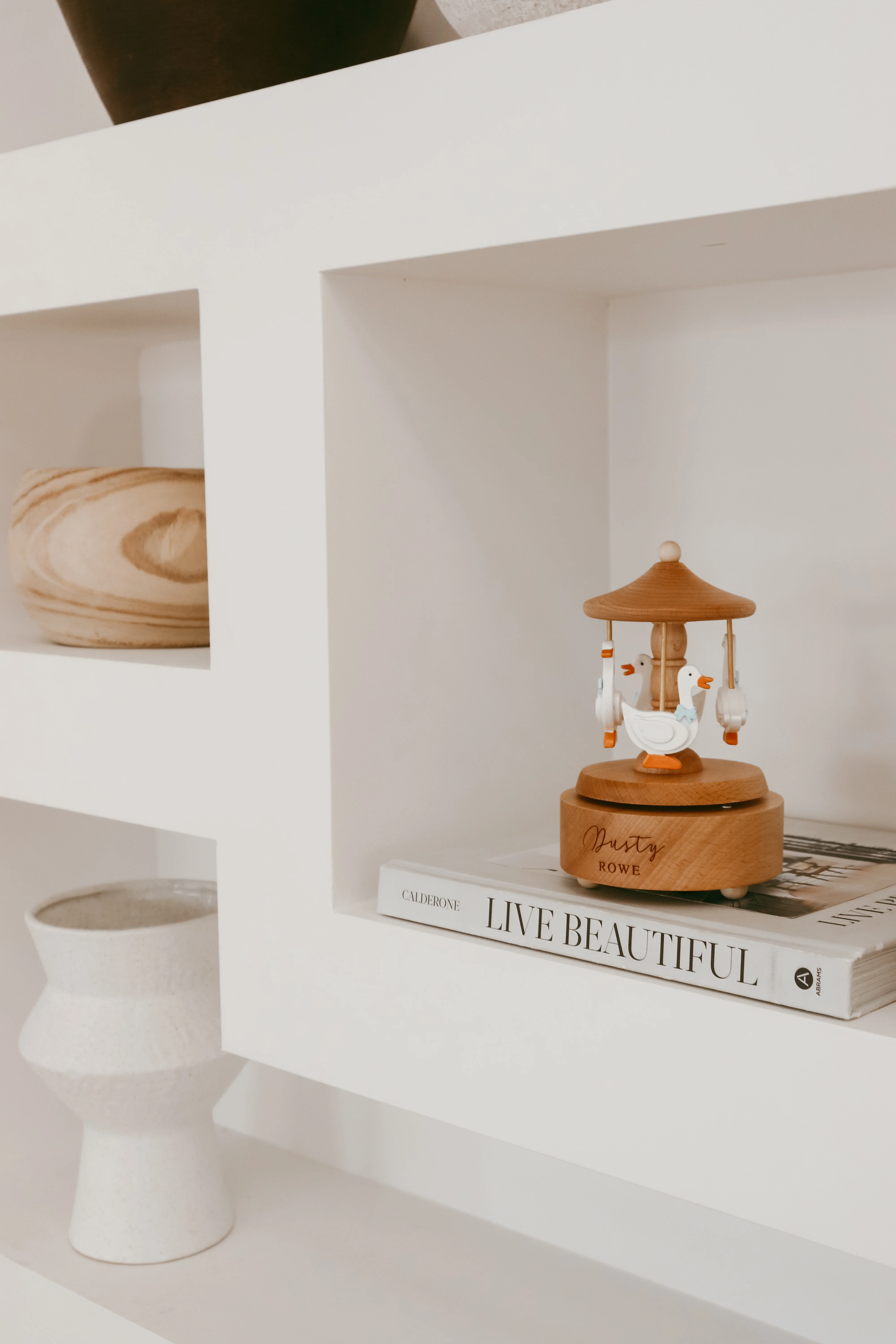 Heirloom Wooden Musical Carousel - Goose- PRE ORDER - Est. Dispatch Mid-August - Image 4