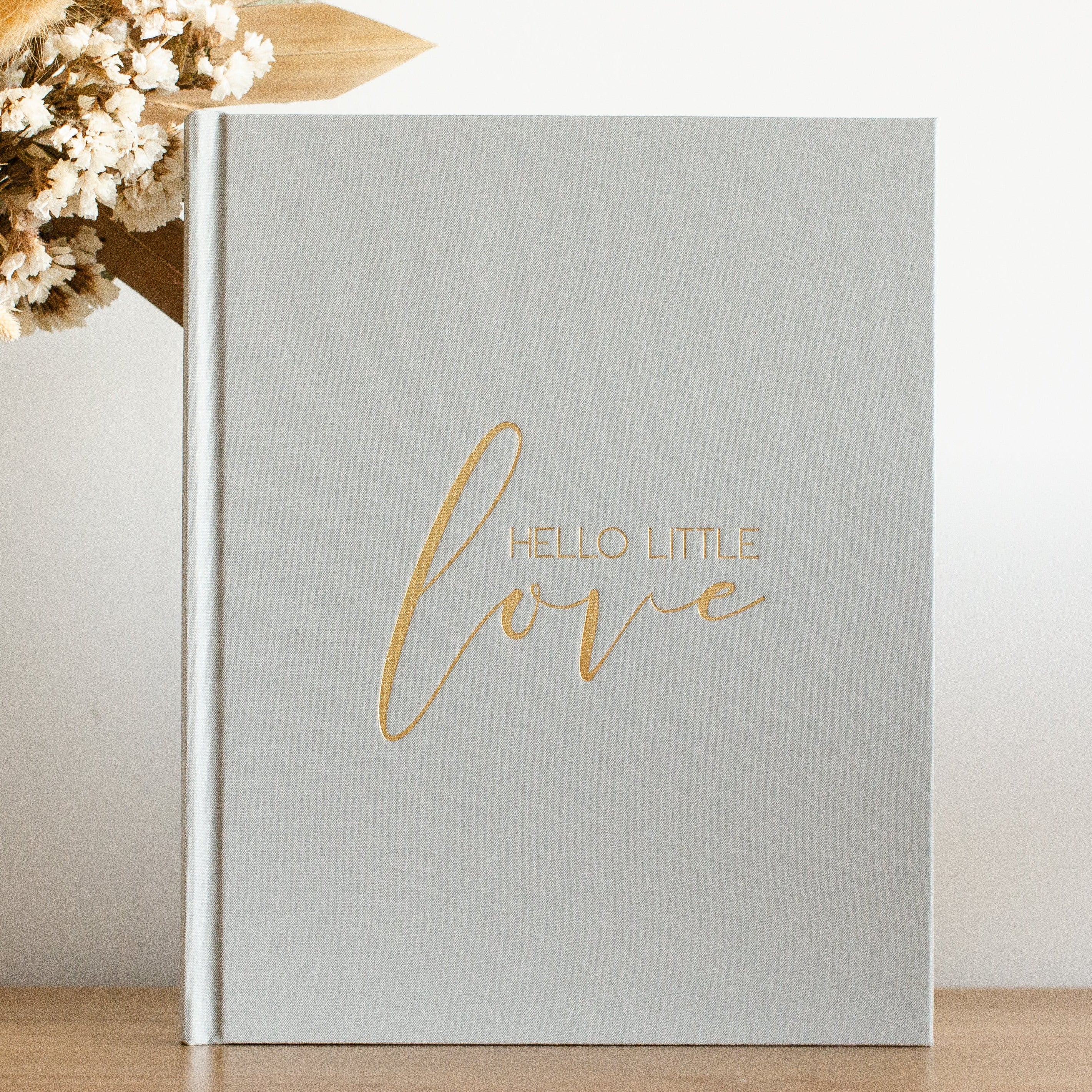 Hello Little Love - Baby Memory Book & Black Ink-less Hand and Foot Print Kit - Image 4