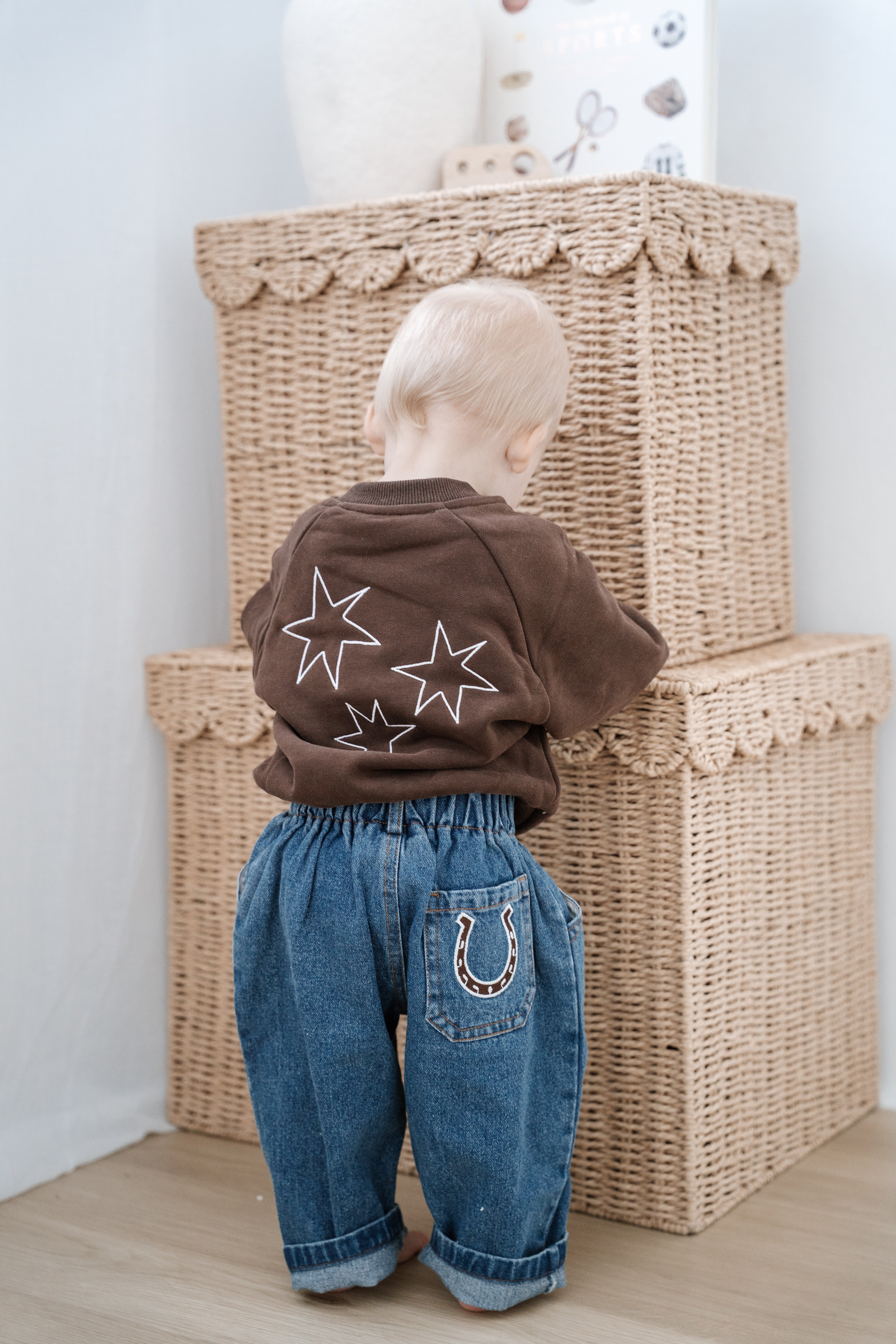'Hold Your Horses' Crew Sweater - Espresso - Image 9