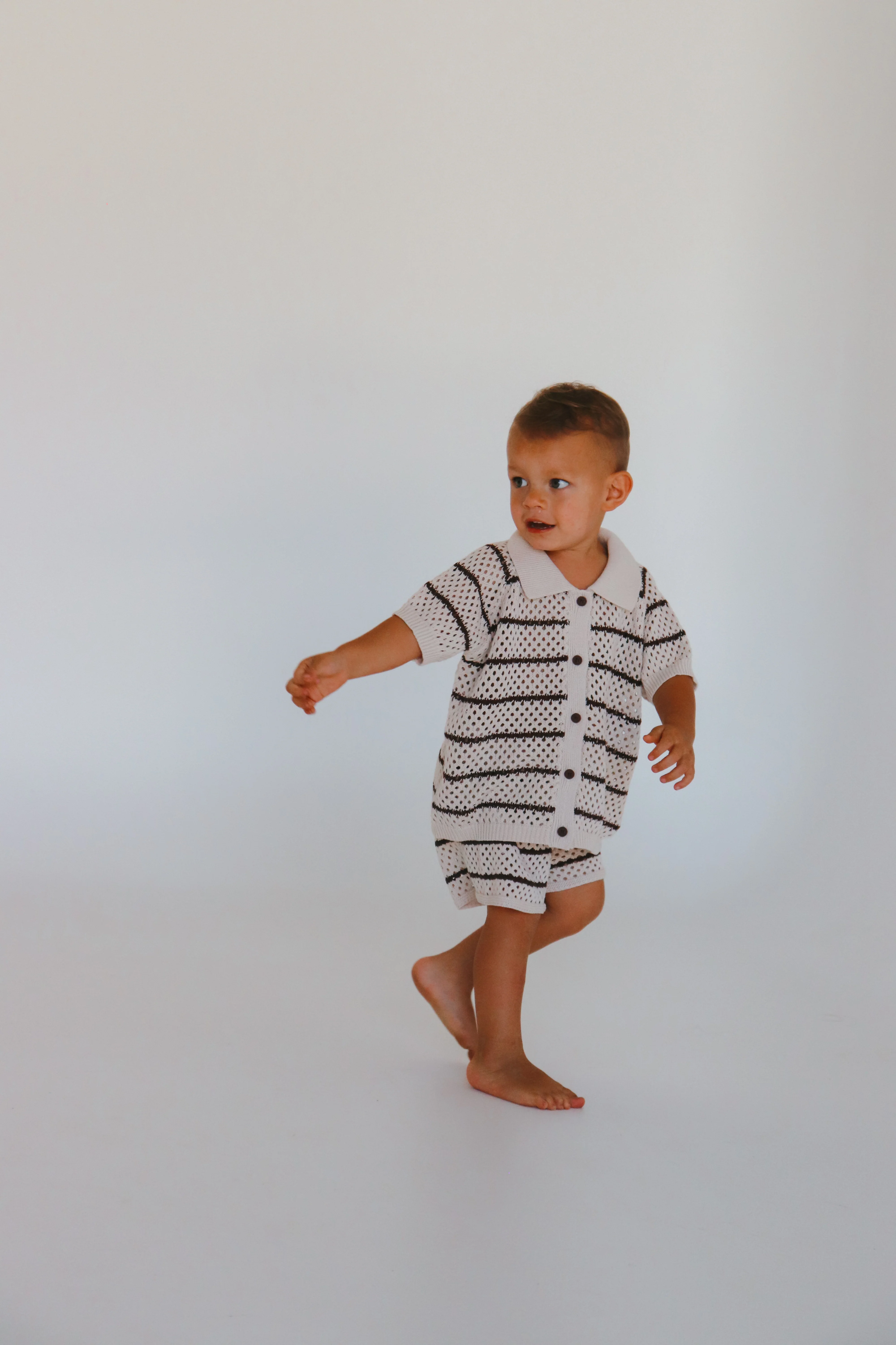 Espresso Stripe - Button Down Set - Image 13