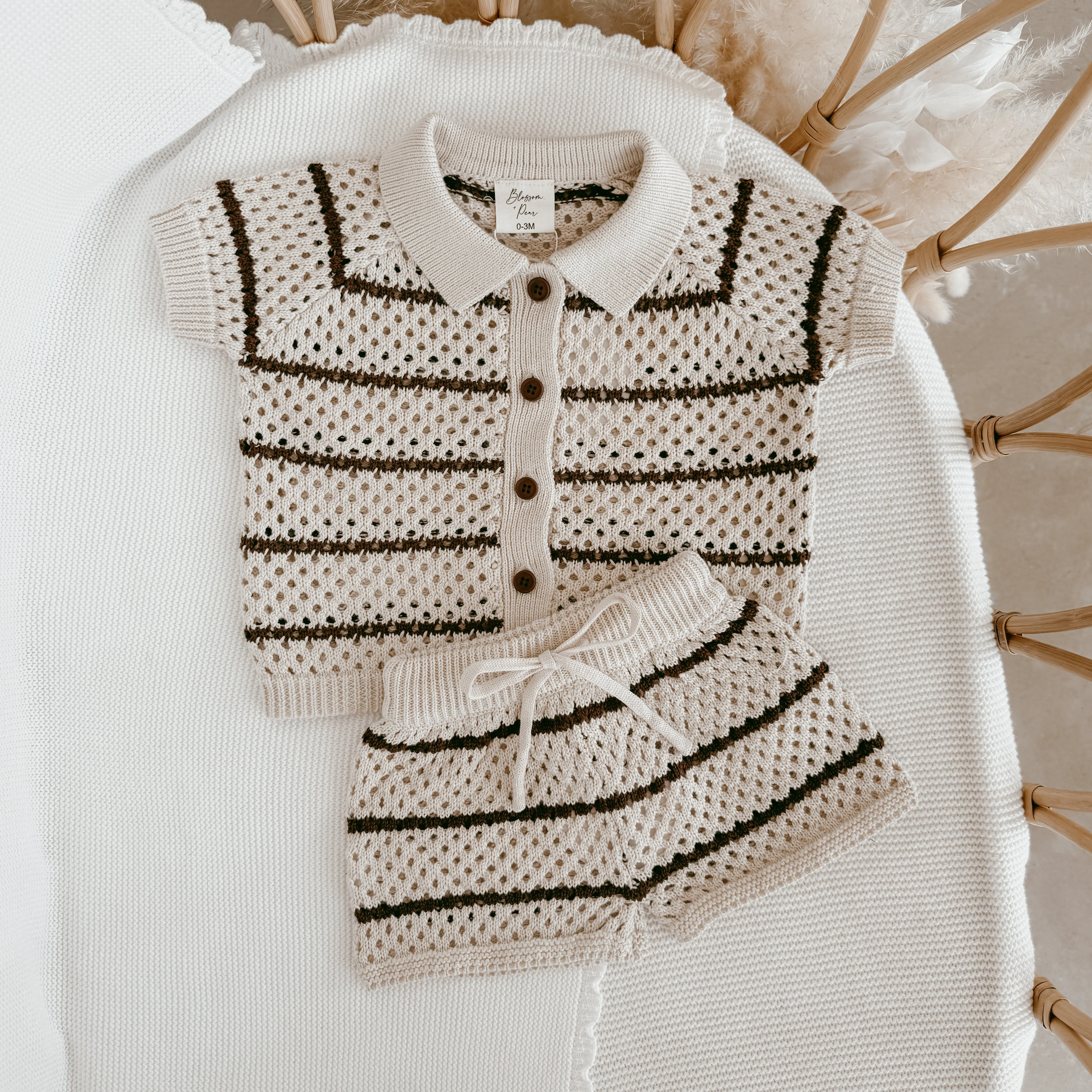 Espresso Stripe - Button Down Set - Image 7