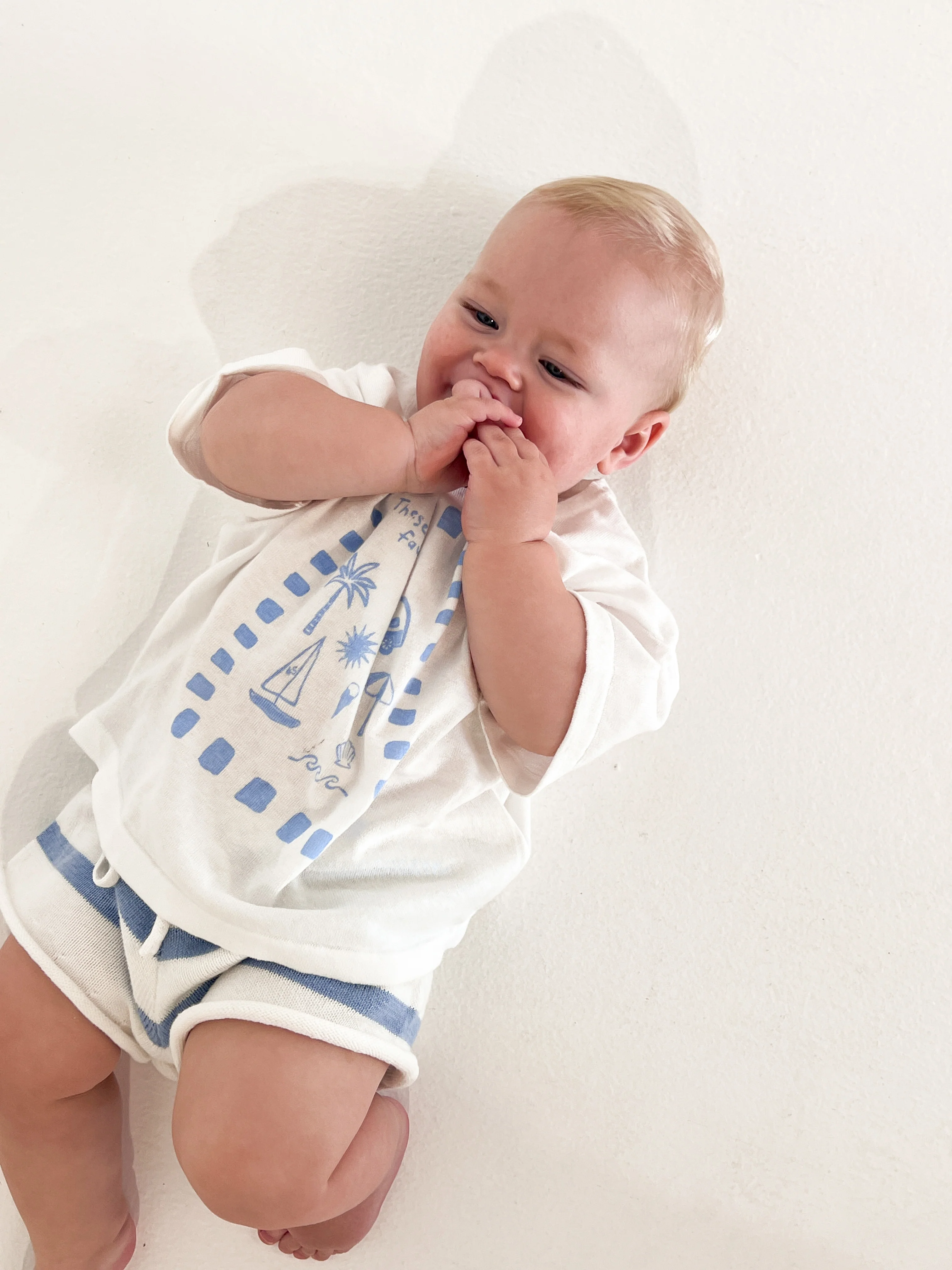 Kids 'Favourite Days' Tee - White & Blue - Image 8