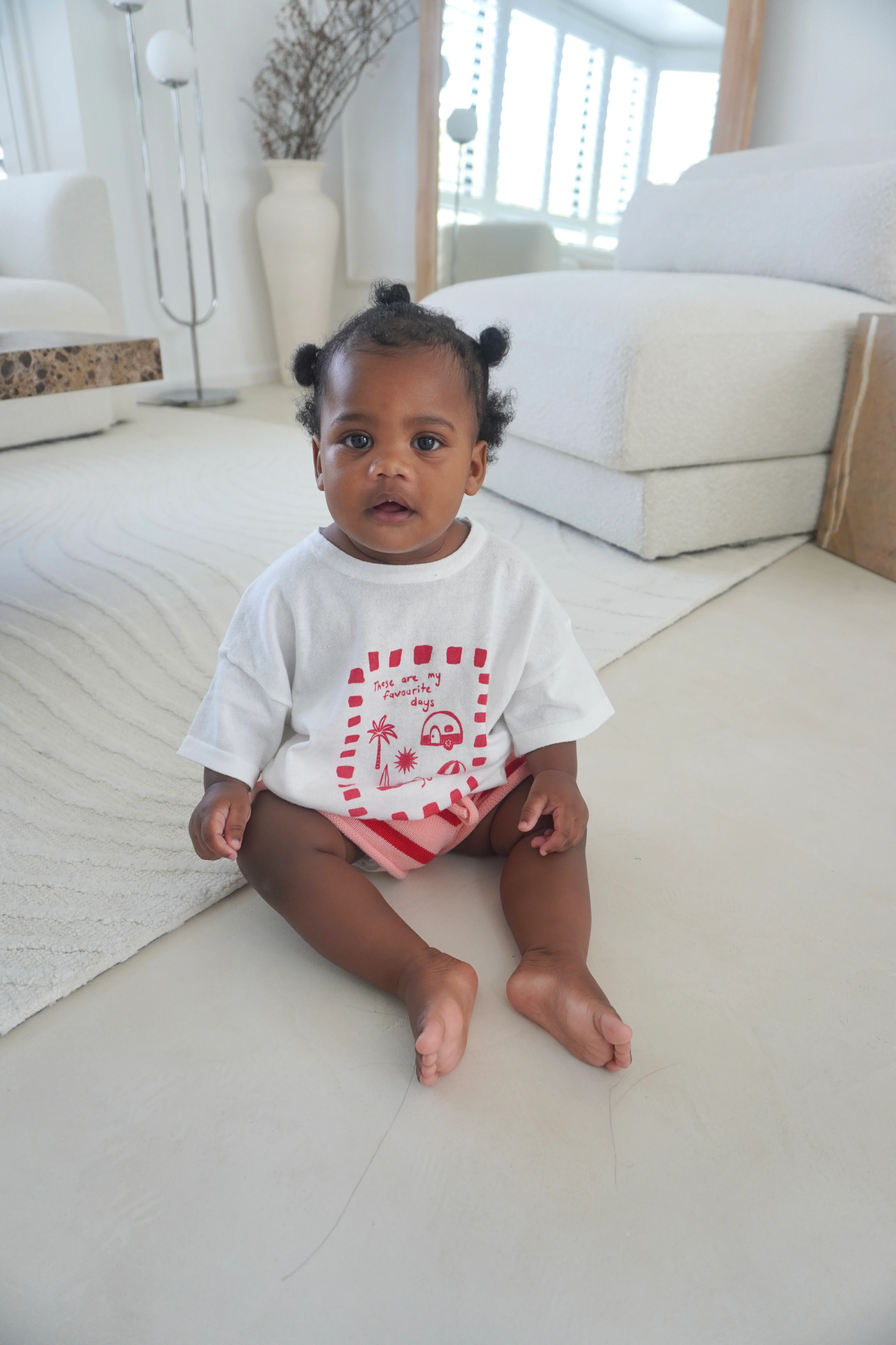 Kids 'Favourite Days' Tee - White & Red - Image 6