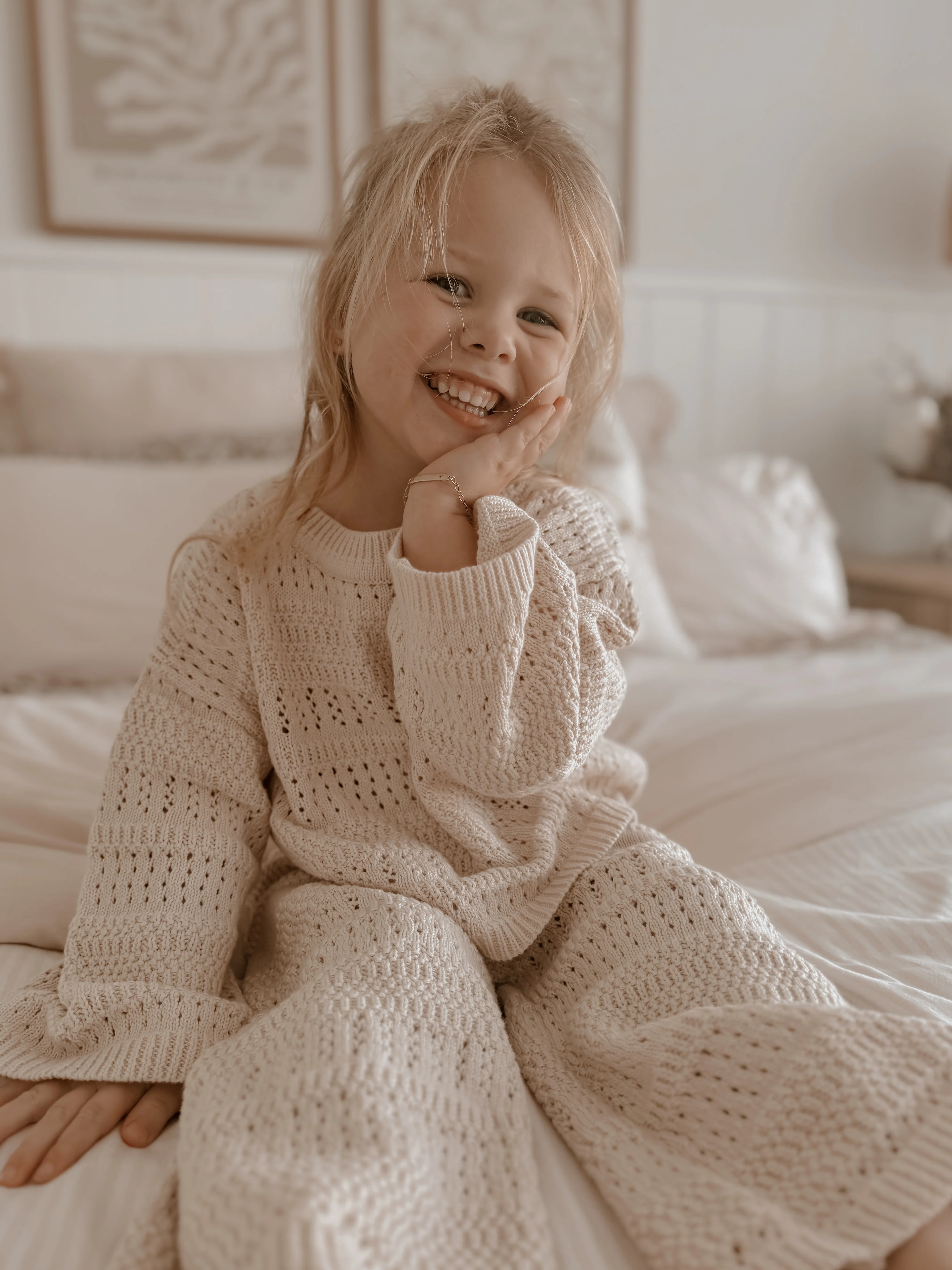 Kids Knit Set - Vanilla Latte - Image 19