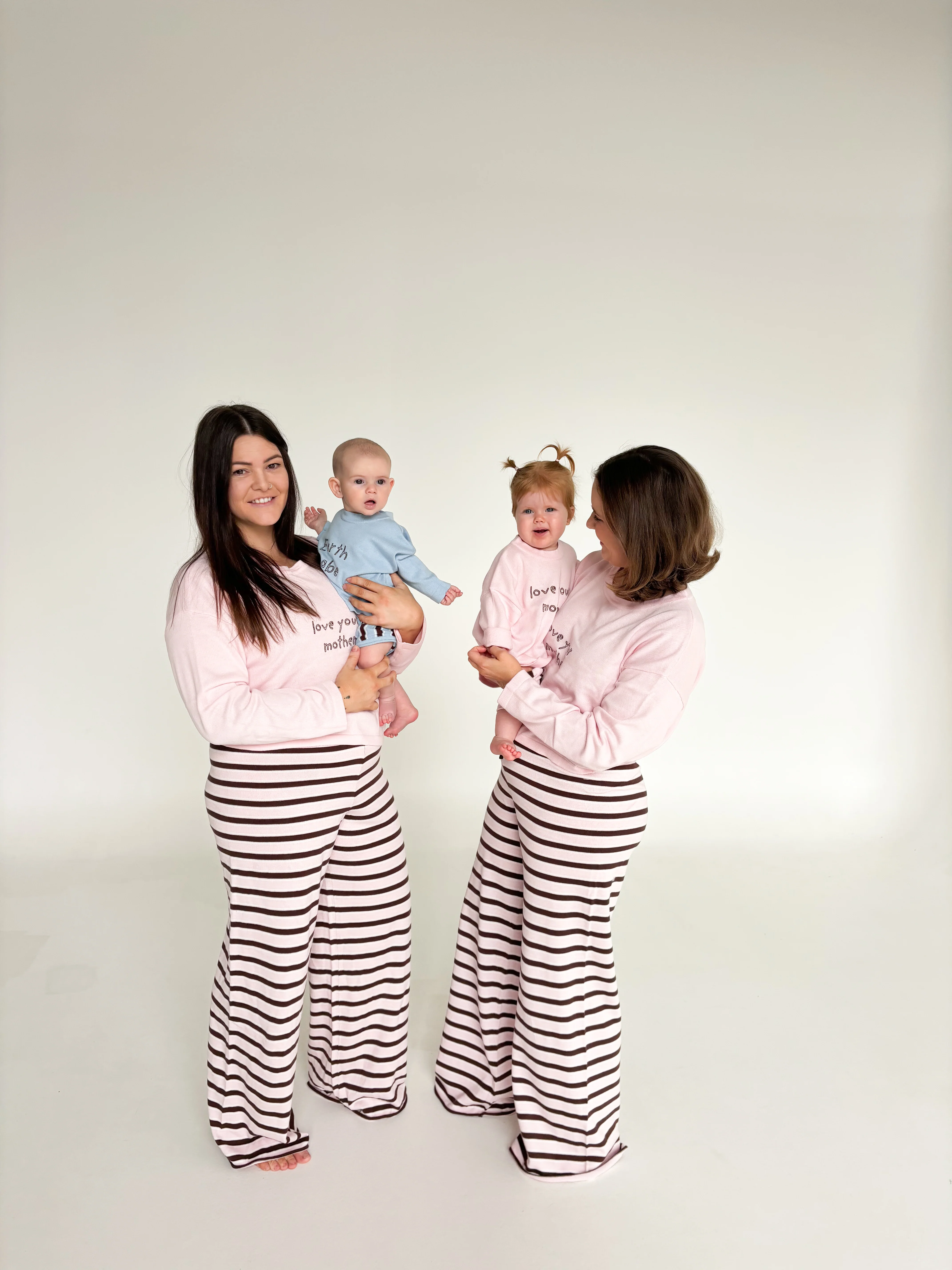 Kids 'Love your mother' Lounge Sweater - Mocha Blush - Image 4