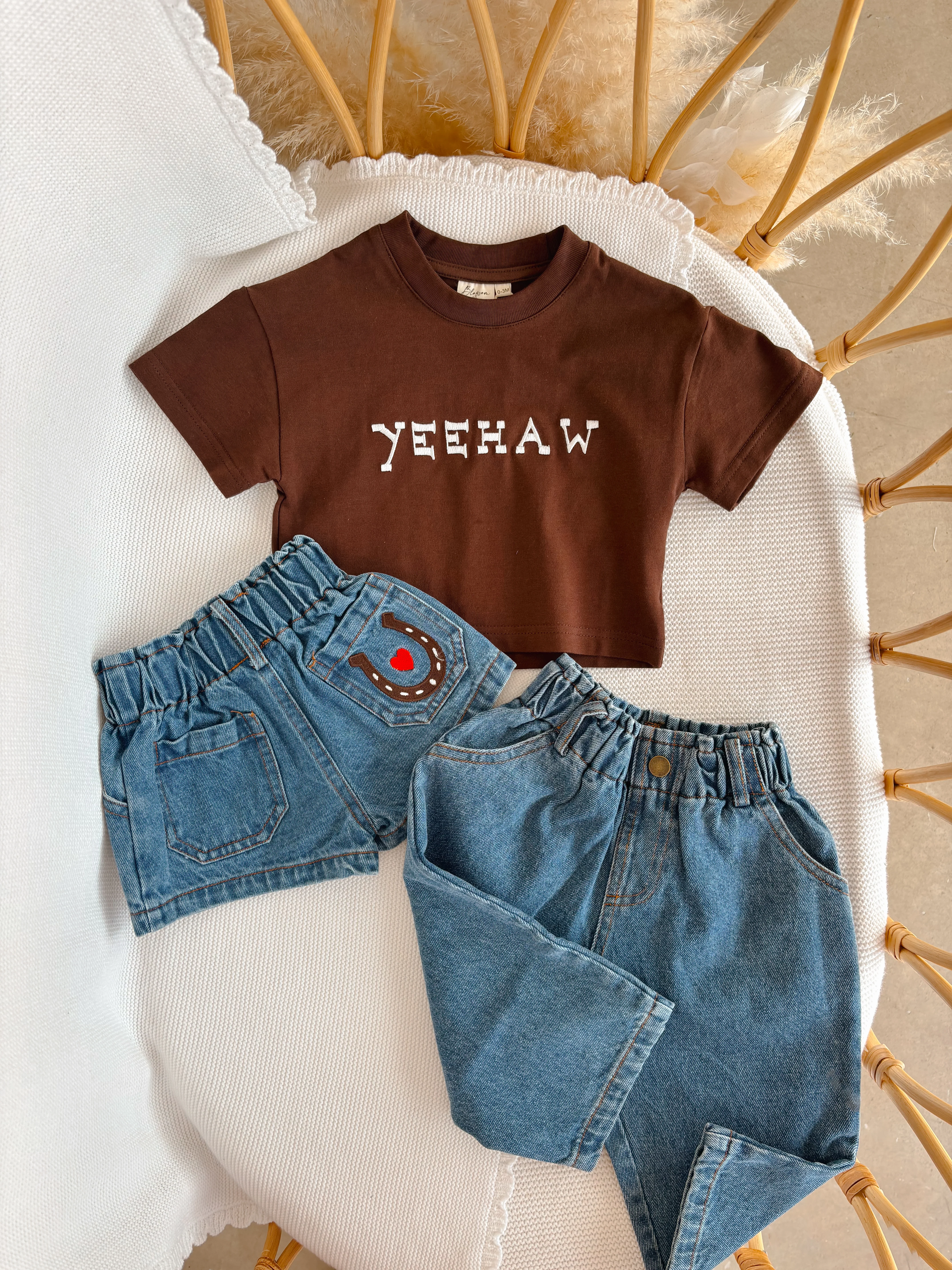 'Yeehaw' Slouch Tee - Espresso - Image 9