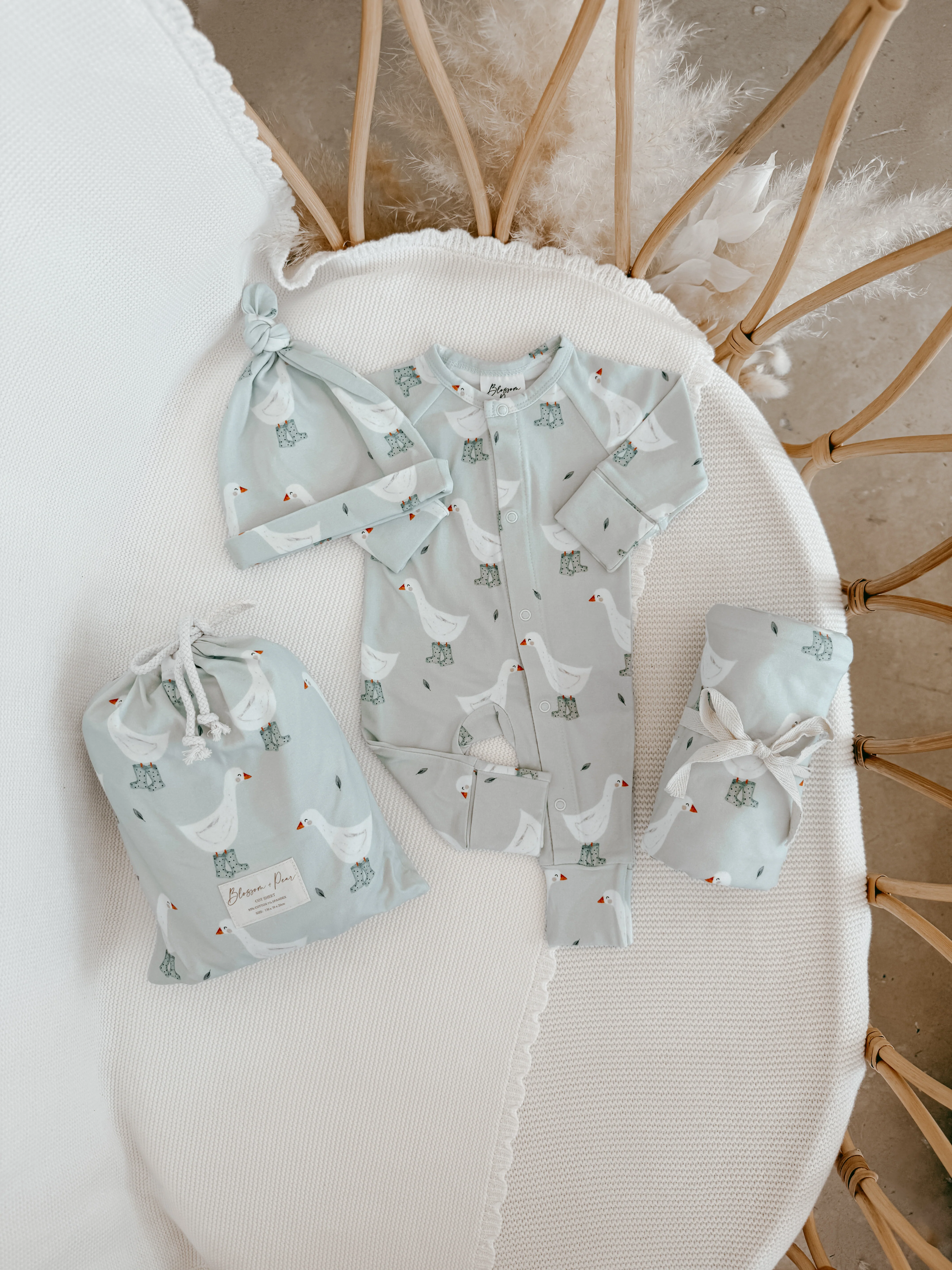 Knotted Cotton Beanie - Puddle Duck - Image 7