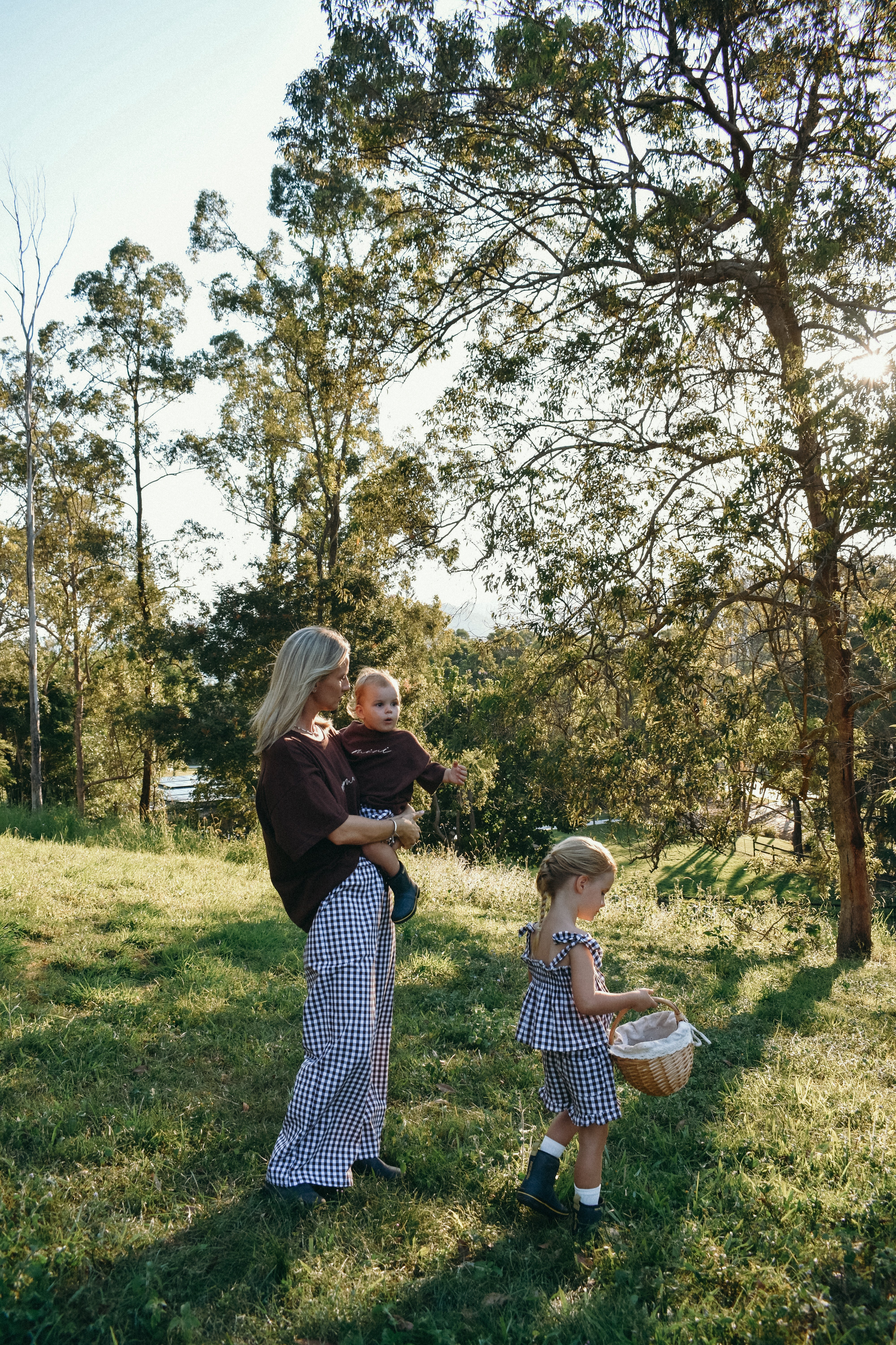 Ladies Cocoa Gingham Pants - Image 5
