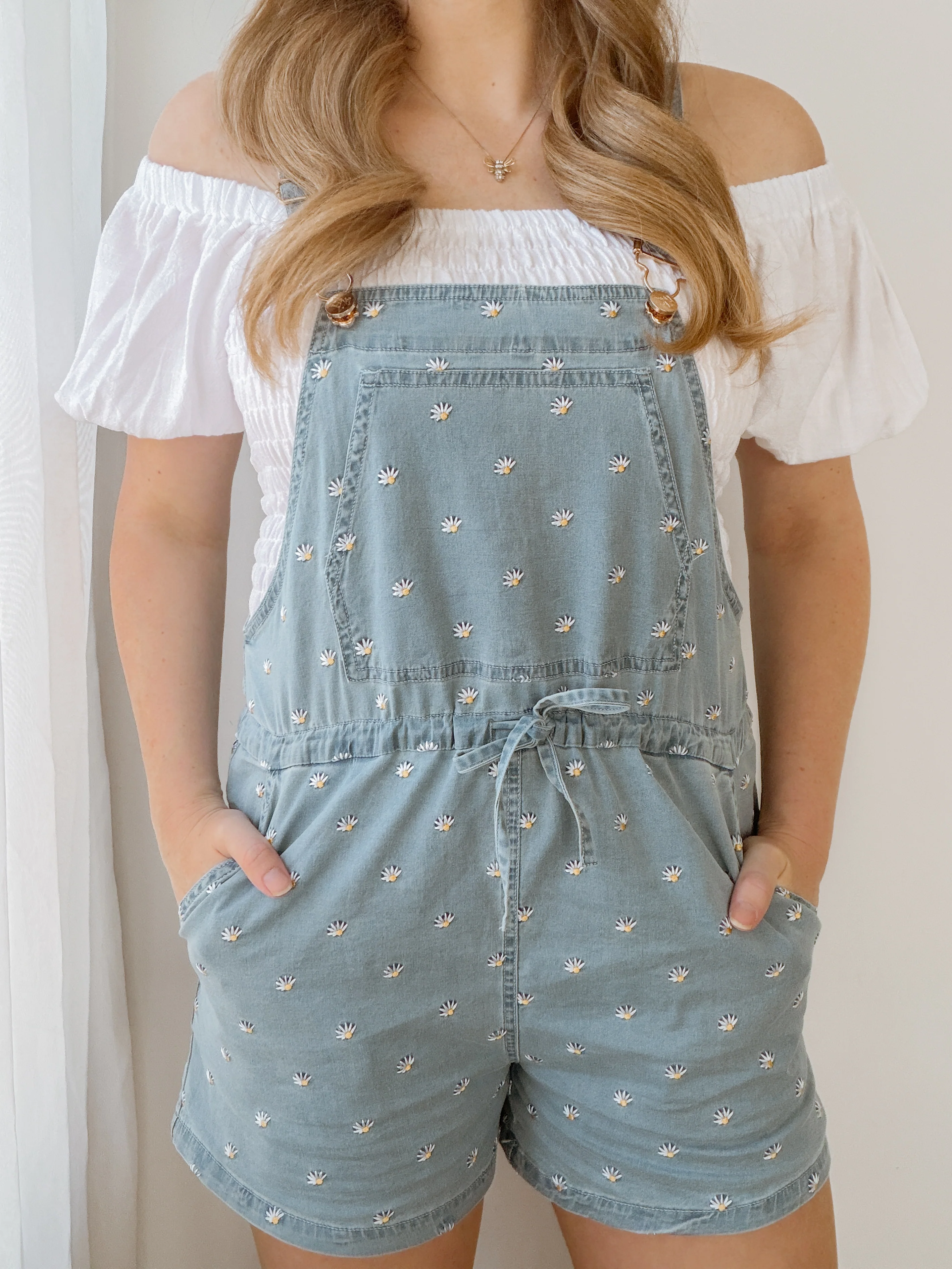 Ladies Daisy Denim Shortalls - Image 6