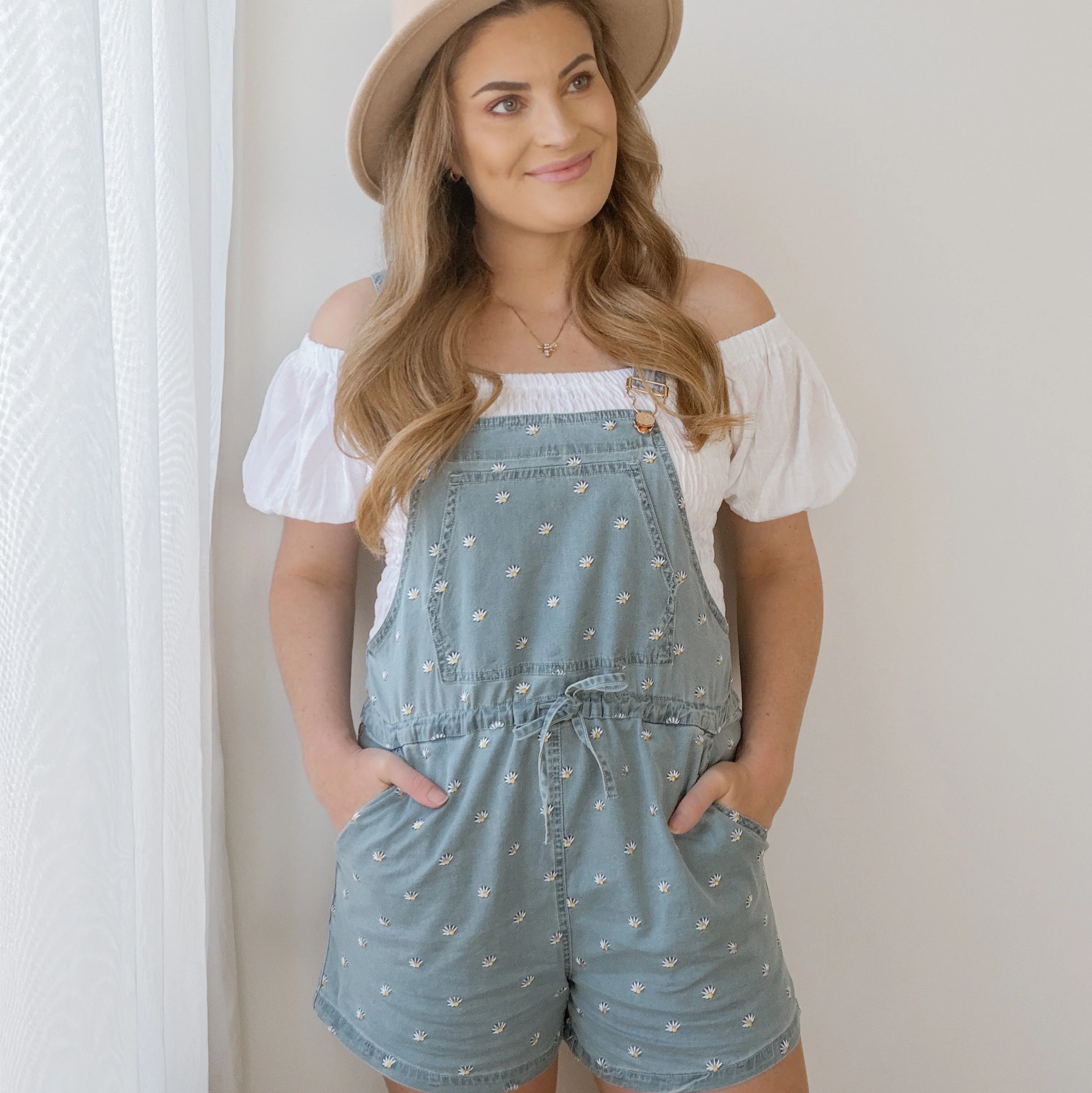 Ladies Daisy Denim Shortalls - Image 7