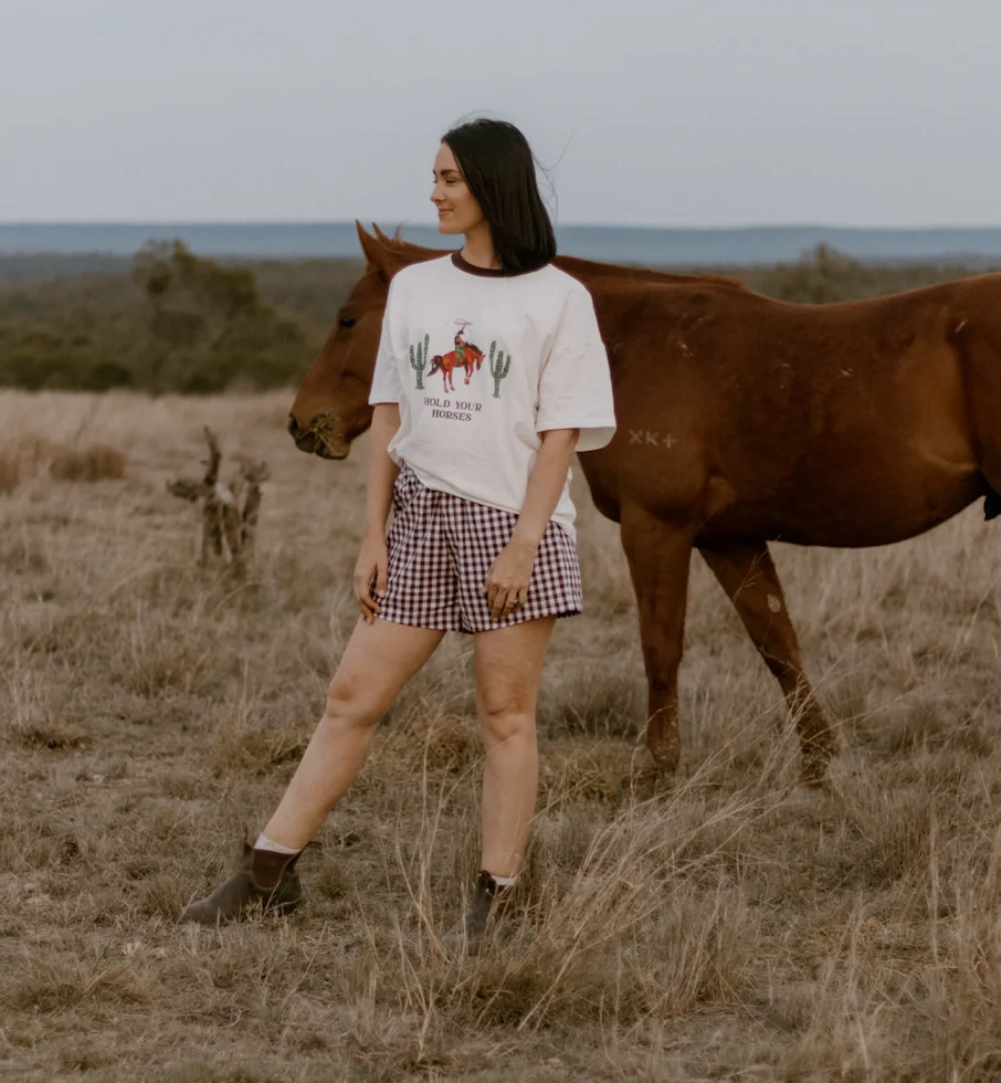 Ladies 'Hold Your Horses' Tee - Image 2