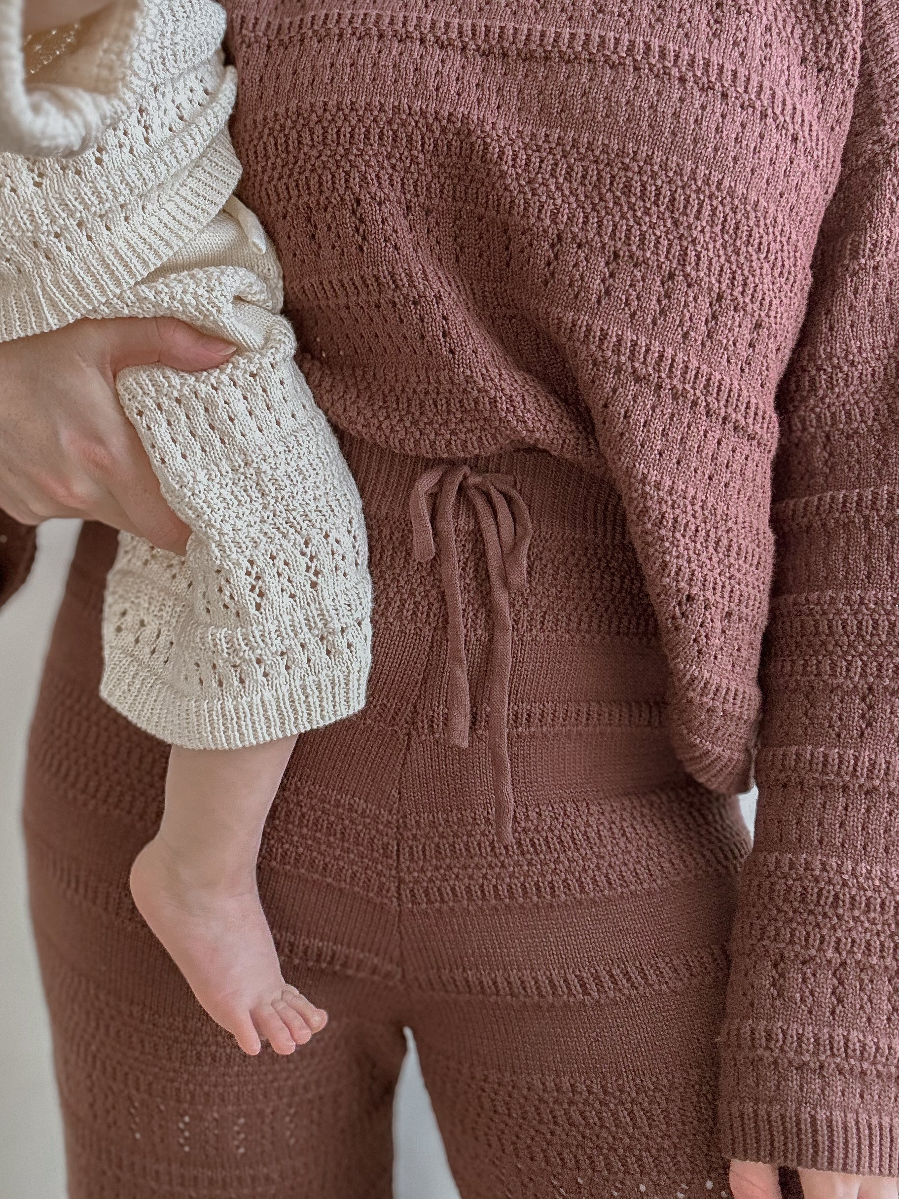 Ladies Knit Pants - Espresso - Image 7