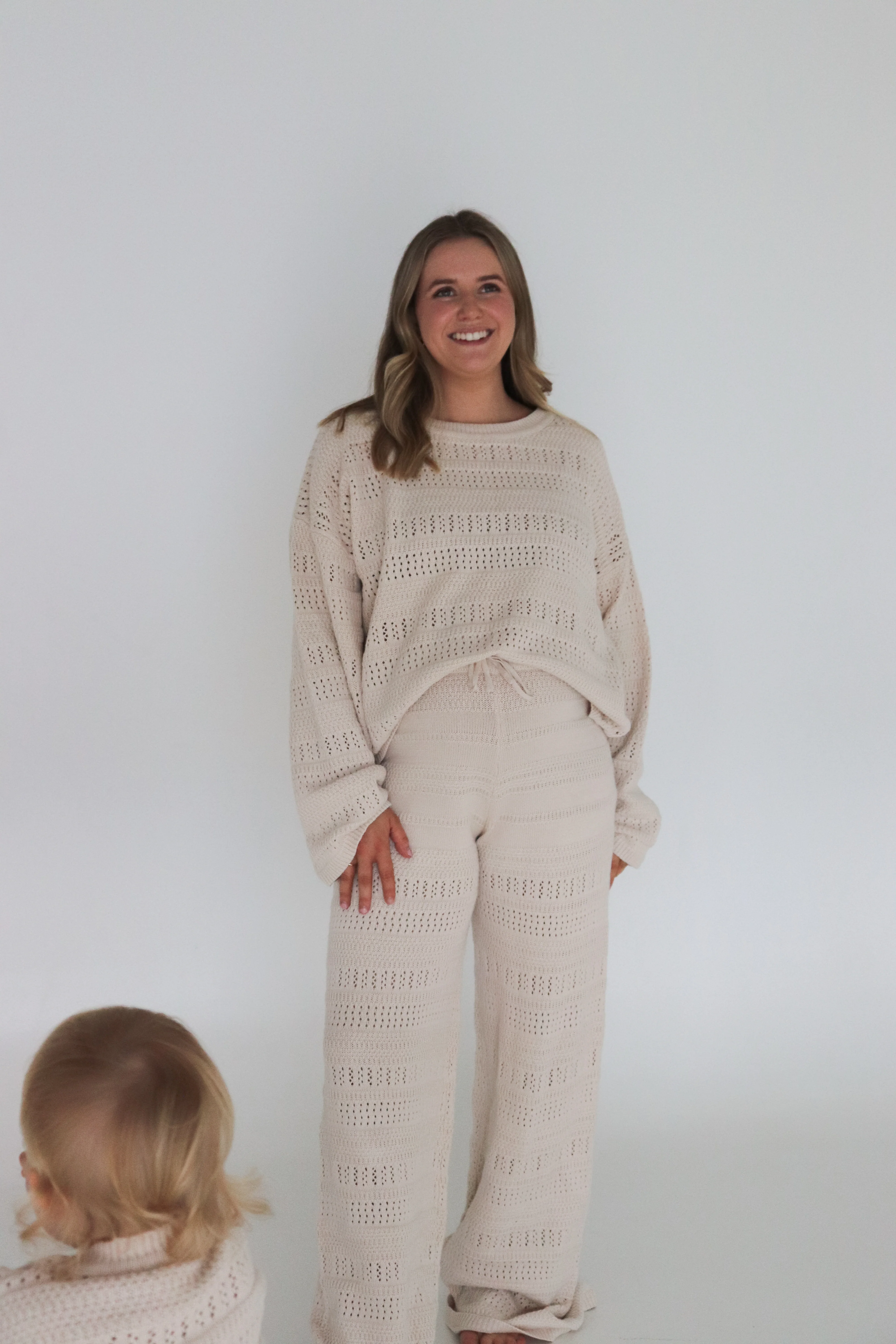 Ladies Knit Pants - Vanilla Latte - Image 12