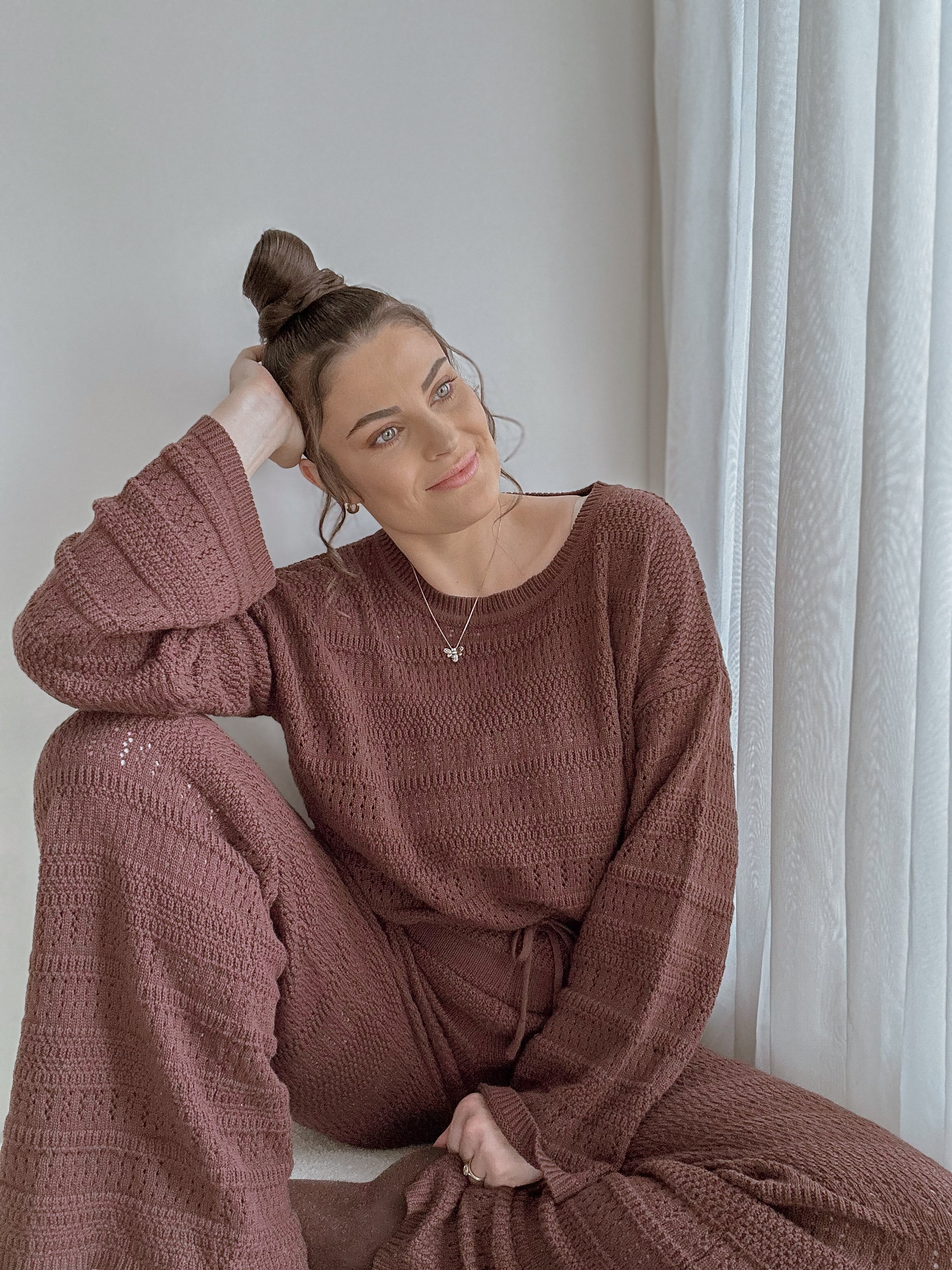 Ladies Knit Top - Espresso - Image 7