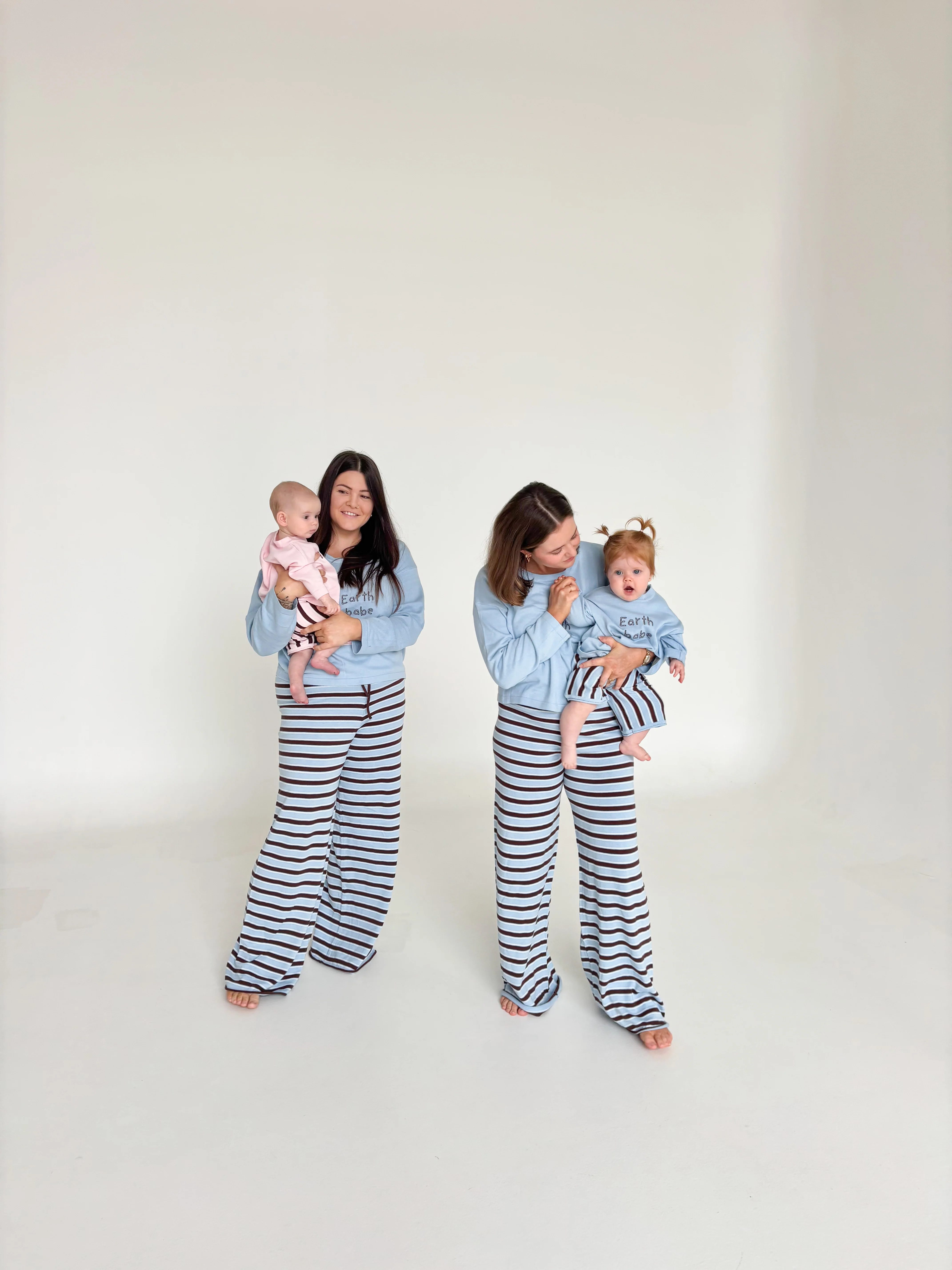 Ladies Mocha Blue Lounge Pants - Image 6