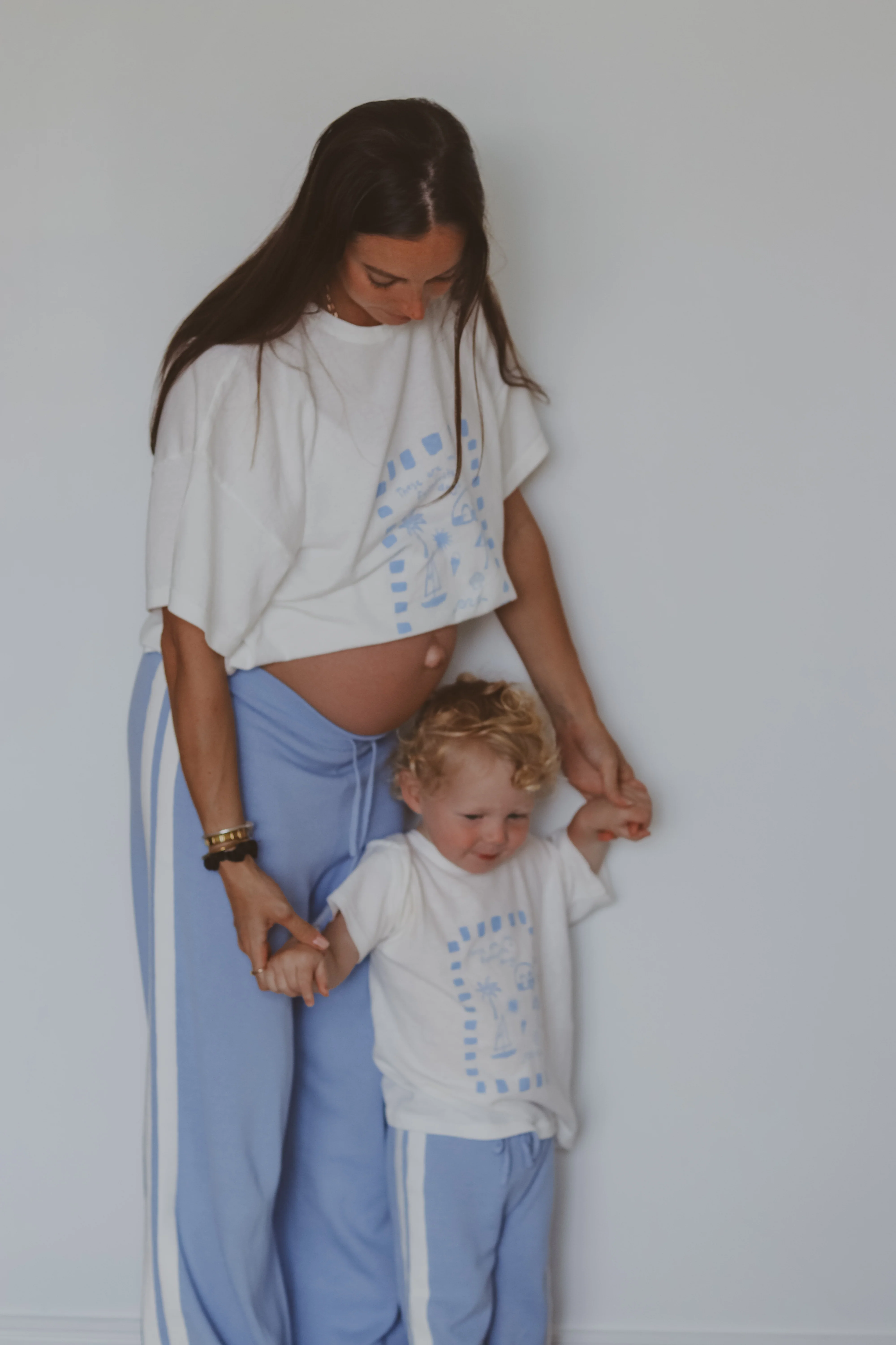 Quinn Pant - Ladies - Blue with White Stripes - Image 3