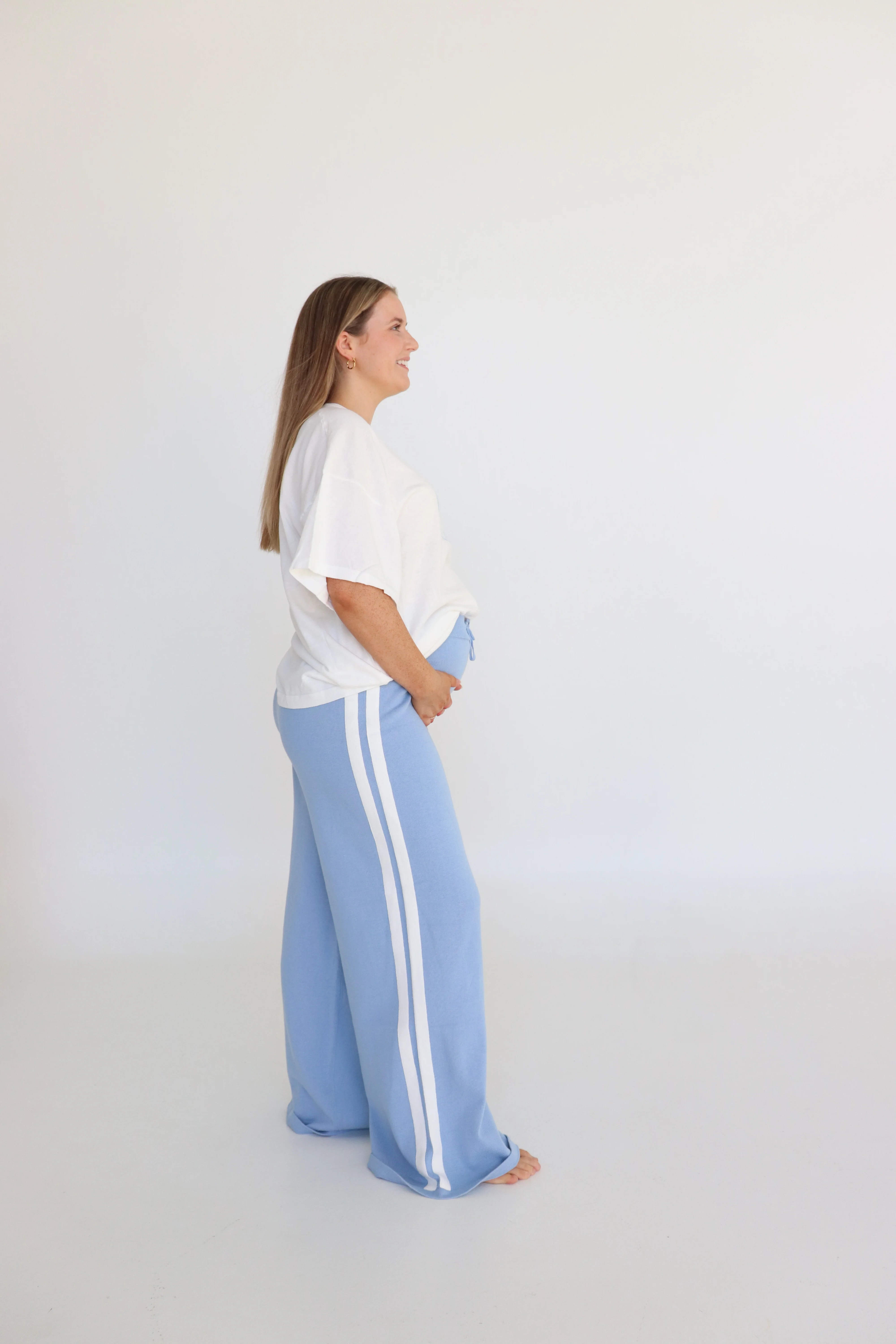 Quinn Pant - Ladies - Blue with White Stripes - Image 4