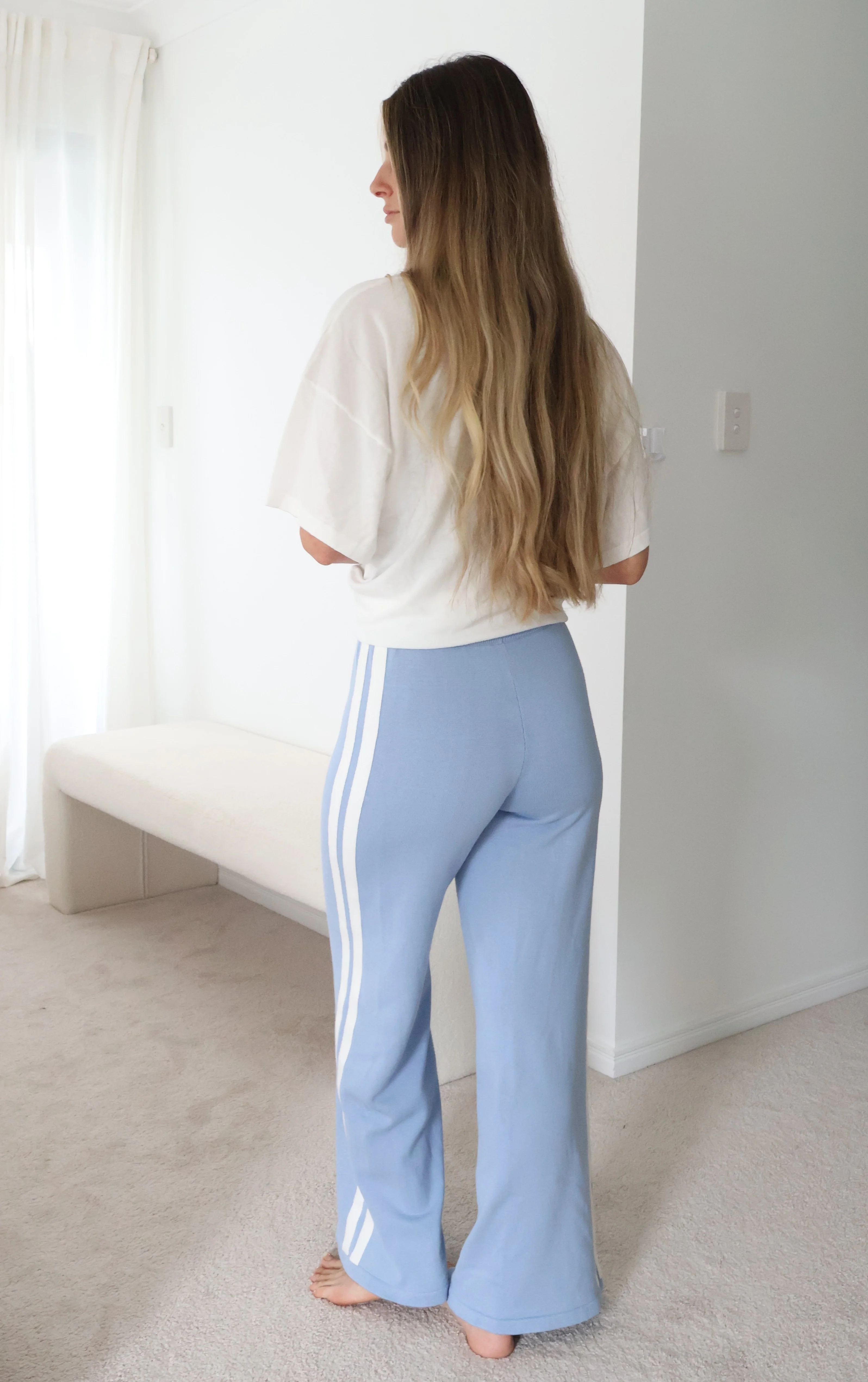 Quinn Pant - Ladies - Blue with White Stripes - Image 9