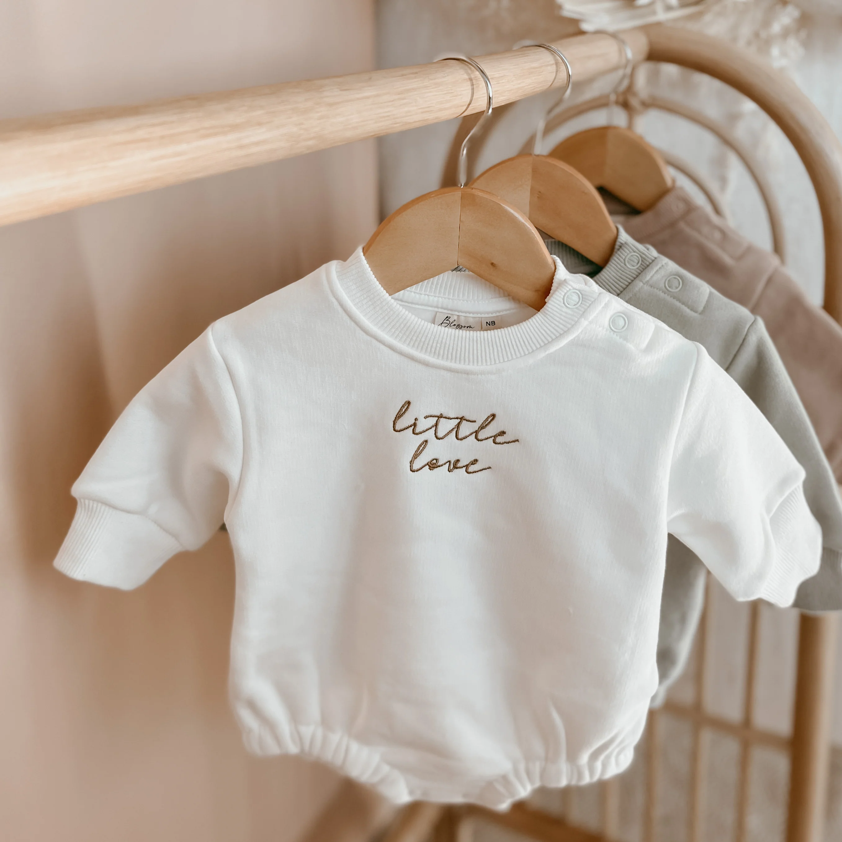 Milk 'Little Love' Long Sleeve Bubble Romper - Image 4