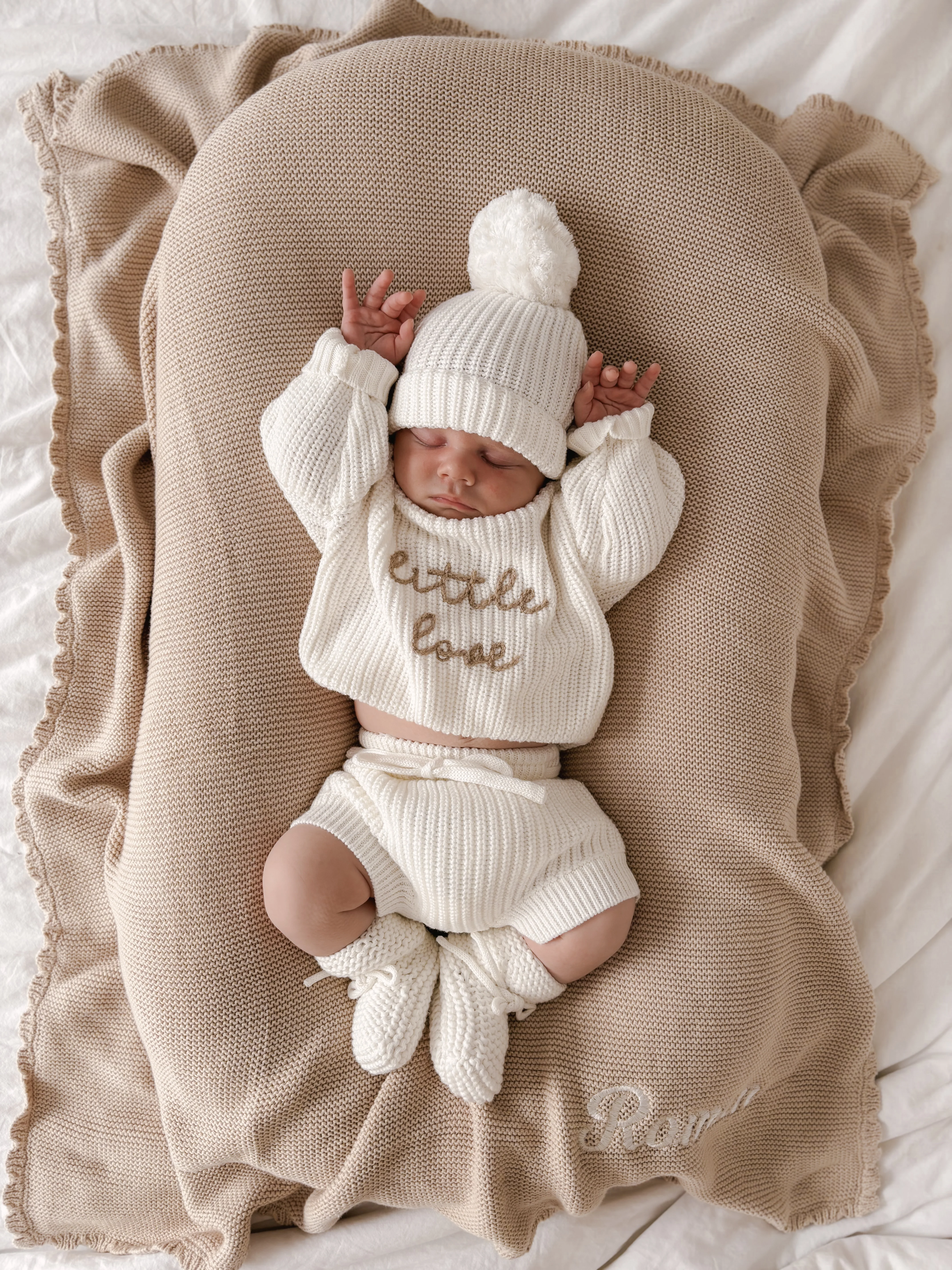 'Little Love' Mini Knit Sweater - Milk - Image 10