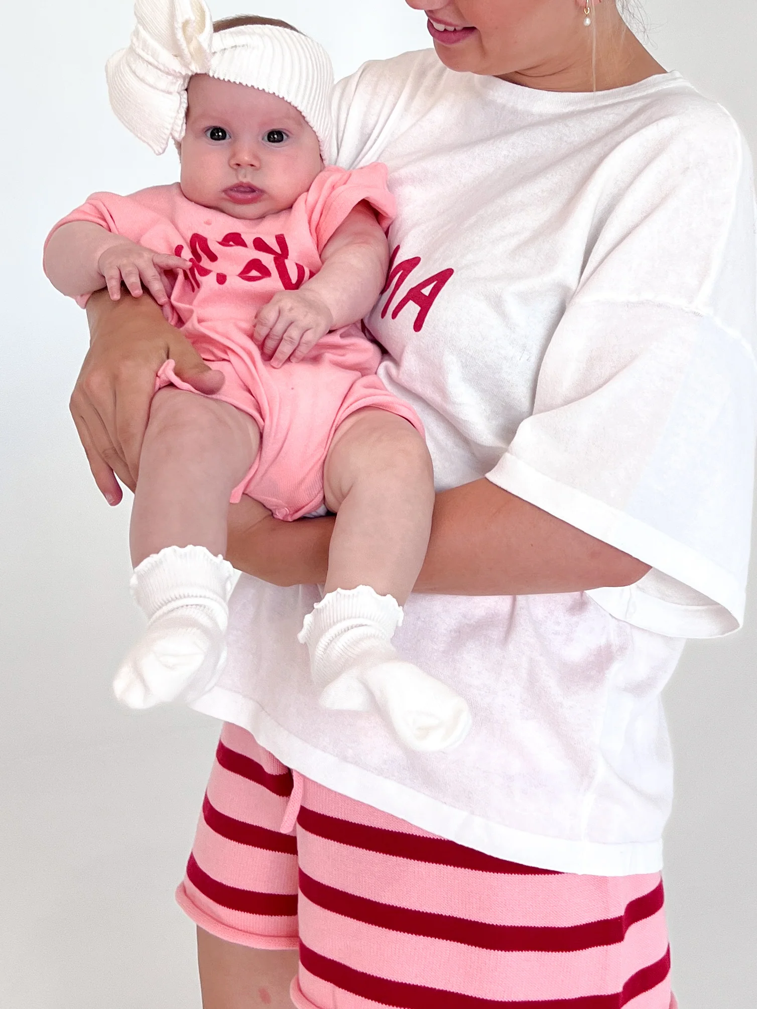 'Mama Club' Tee - Red & White - Image 7