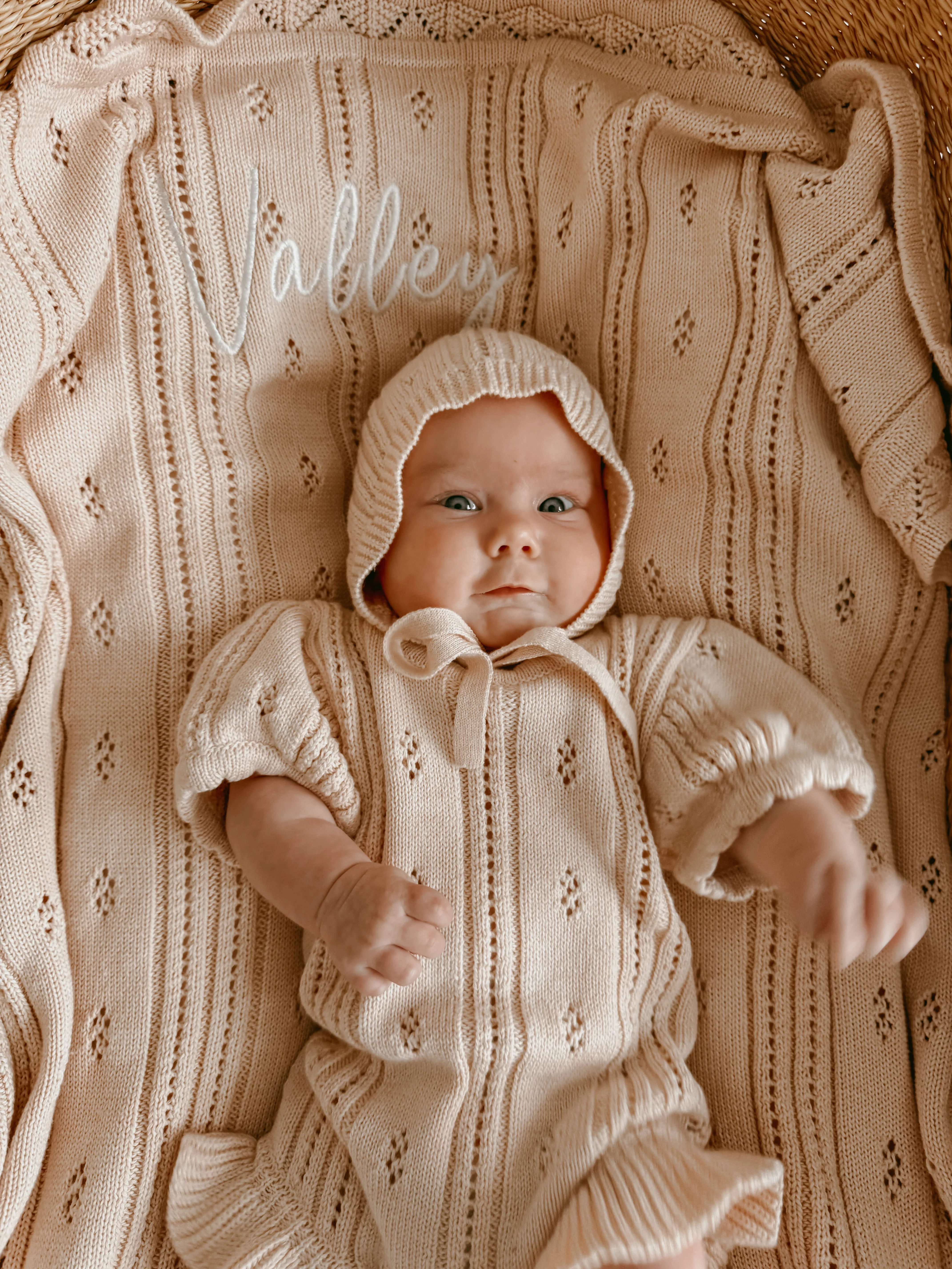 Margot Heirloom Knit Blanket - Pink Lemonade - Image 10