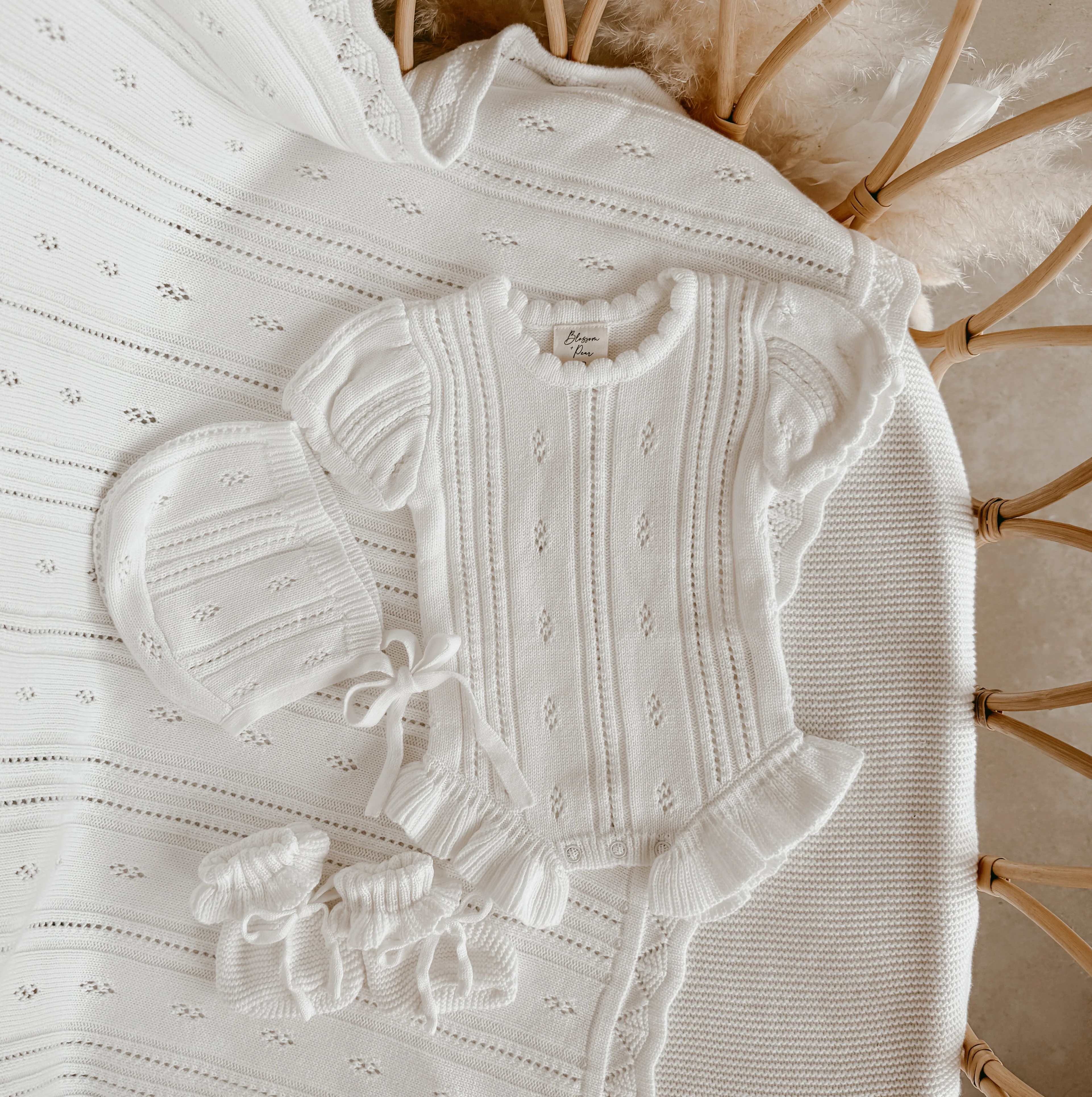 Margot Knit Romper - Milk - Image 6