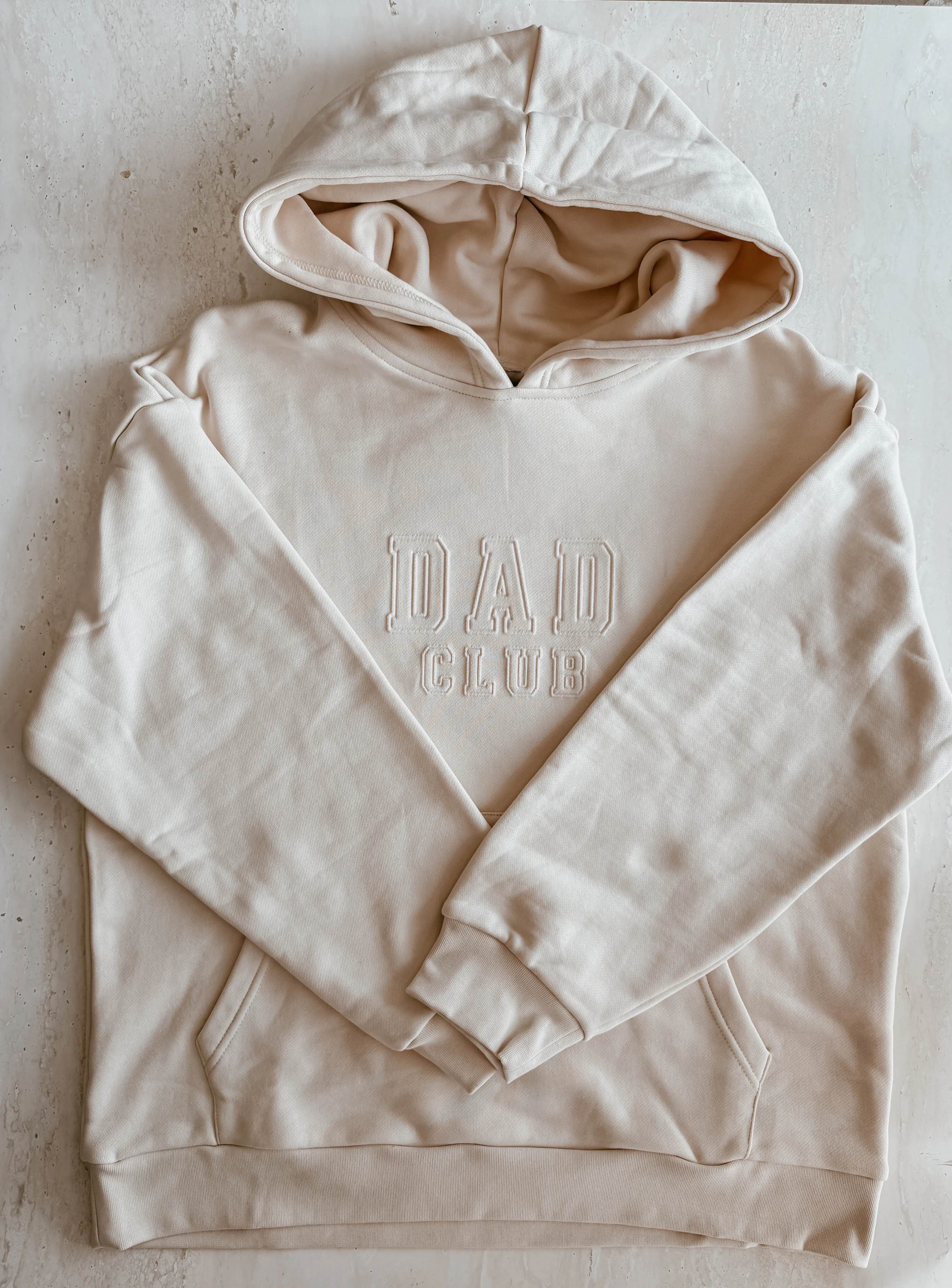 SALE Men's 'Dad Club' Hoodie - Cream - Image 11