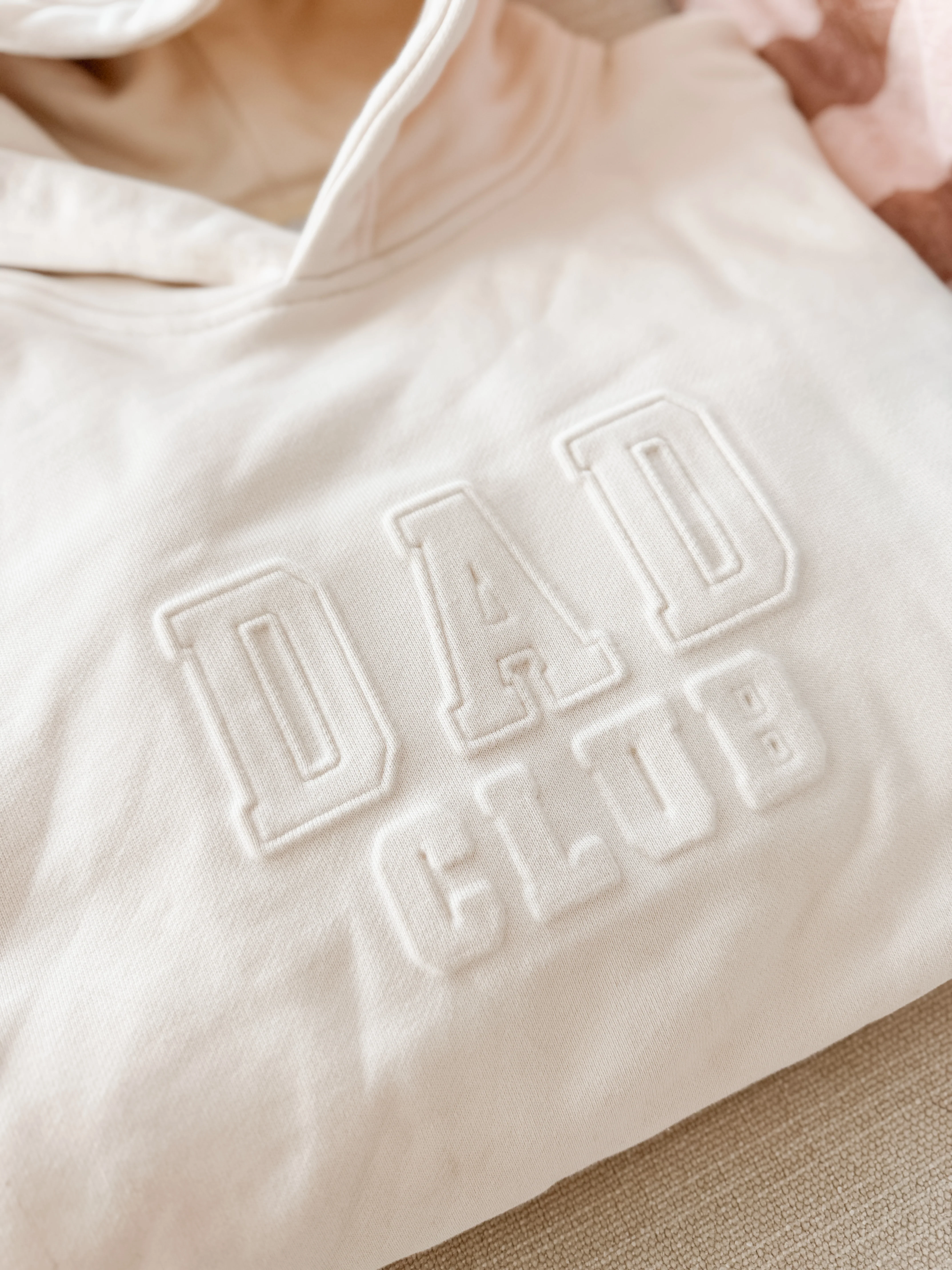 SALE Men's 'Dad Club' Hoodie - Cream - Image 5
