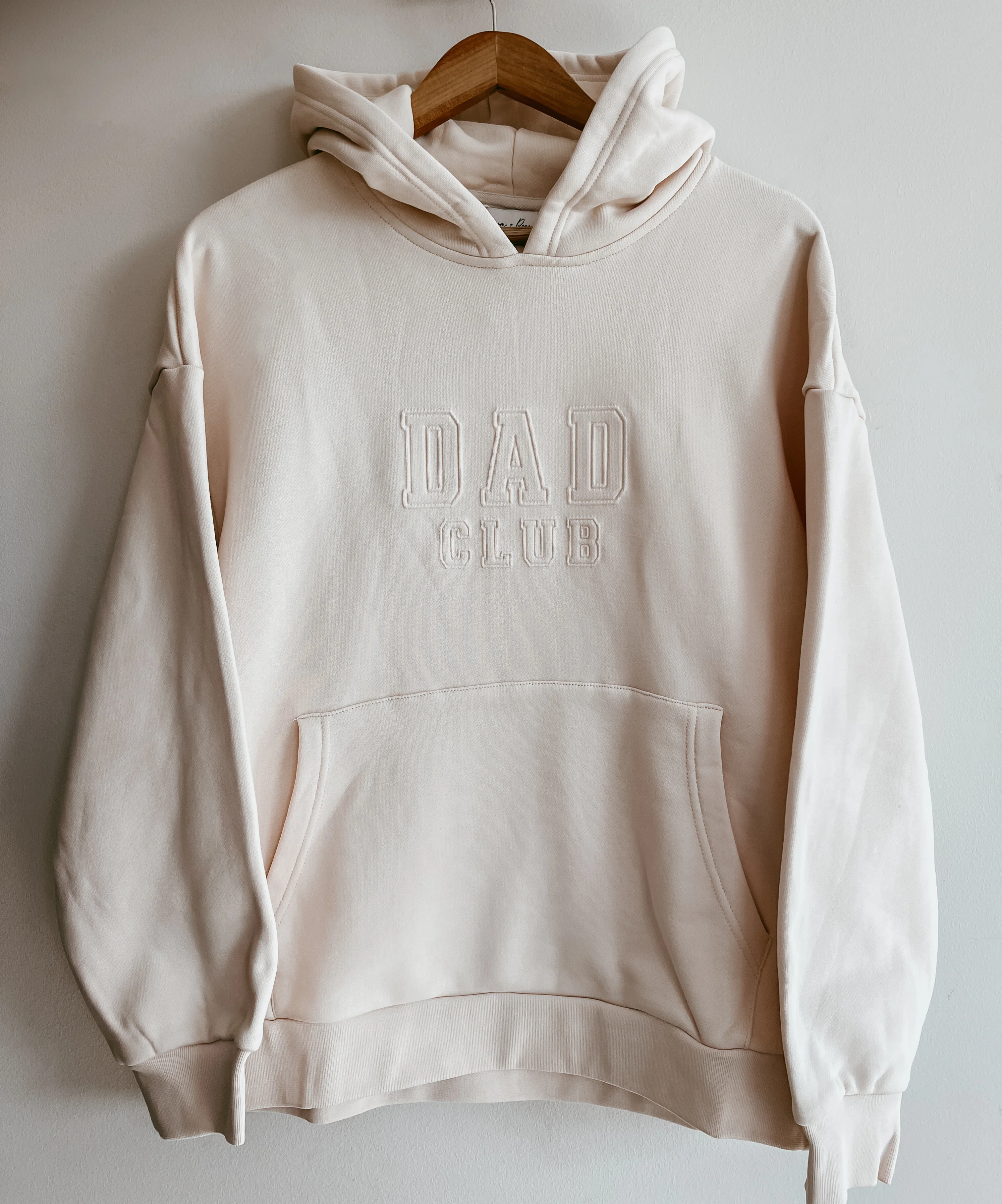 SALE Men's 'Dad Club' Hoodie - Cream - Image 9
