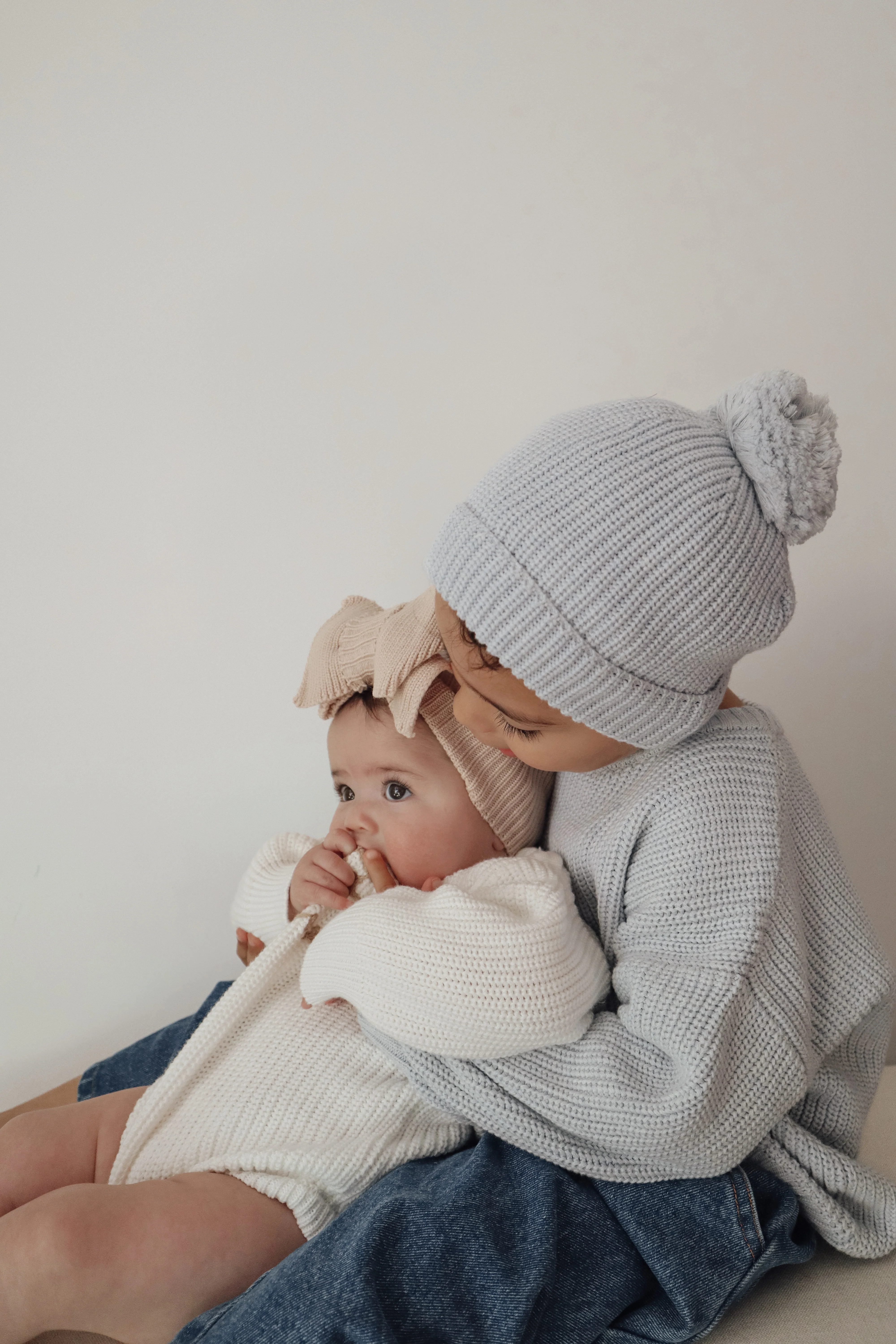 'Big Brother' Mini Knit Sweater - Powder Blue - Image 9