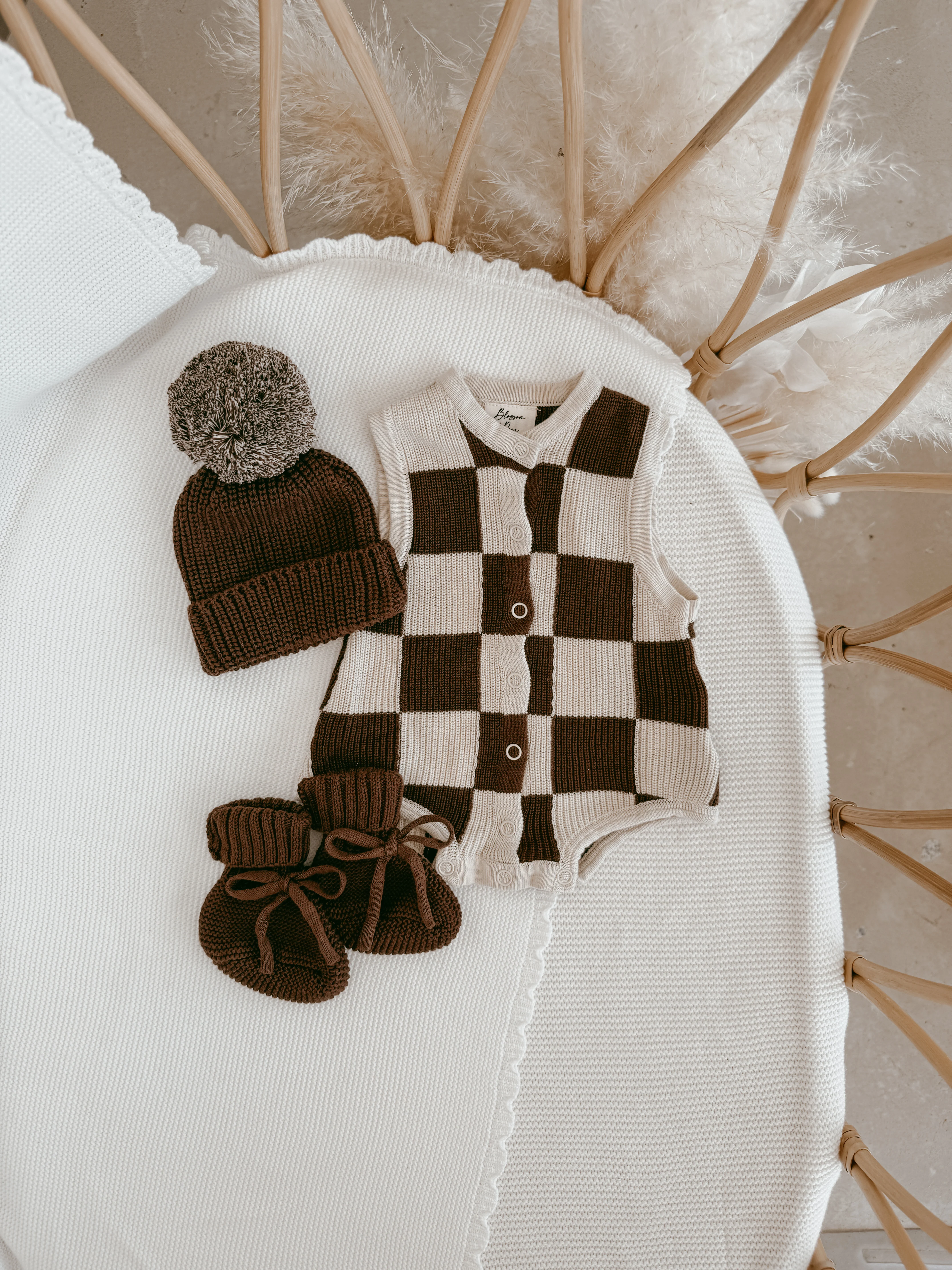 Mini Knit Booties - Espresso - Image 7
