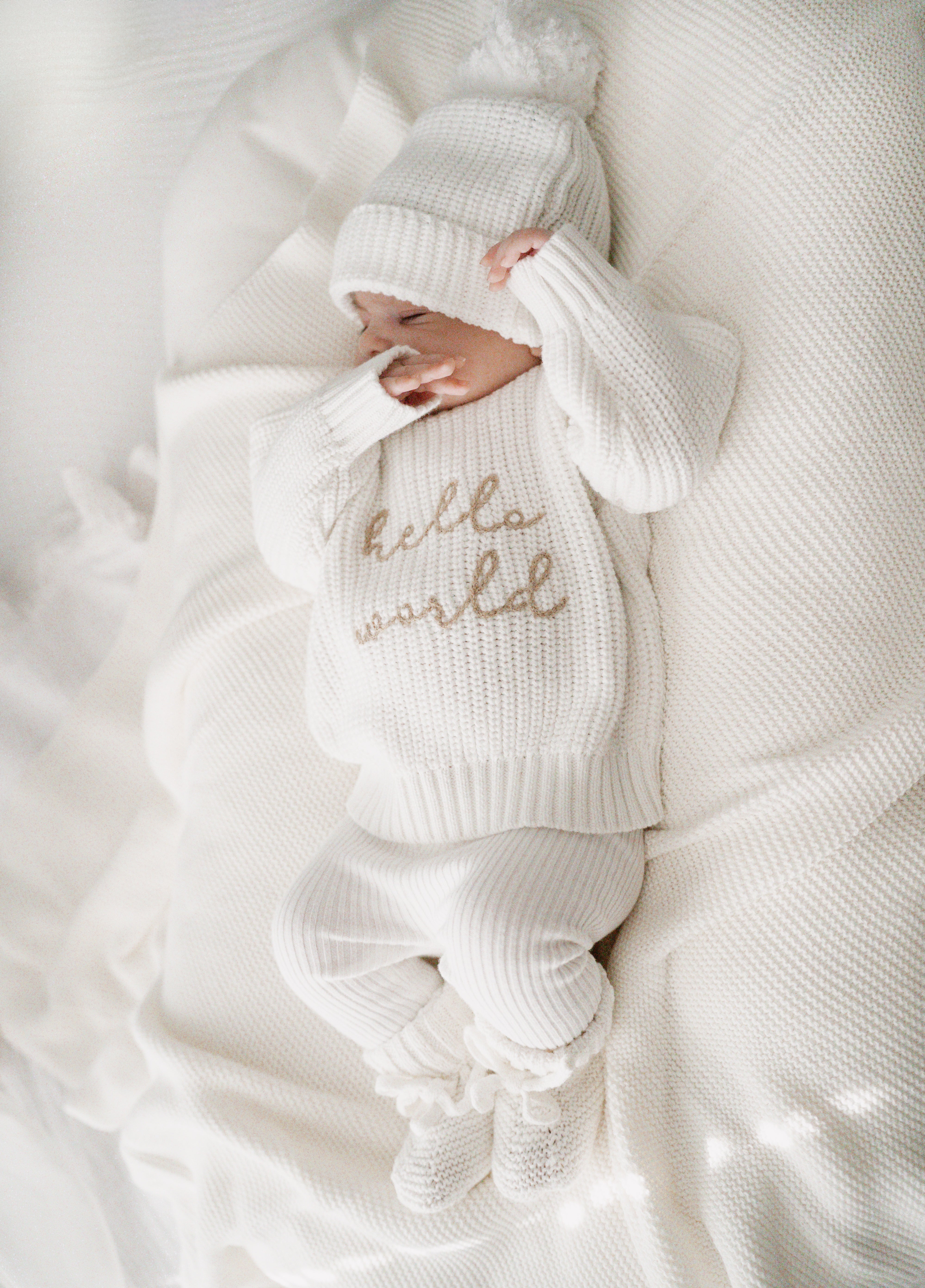 Mini Knit Booties - Milk - Image 8