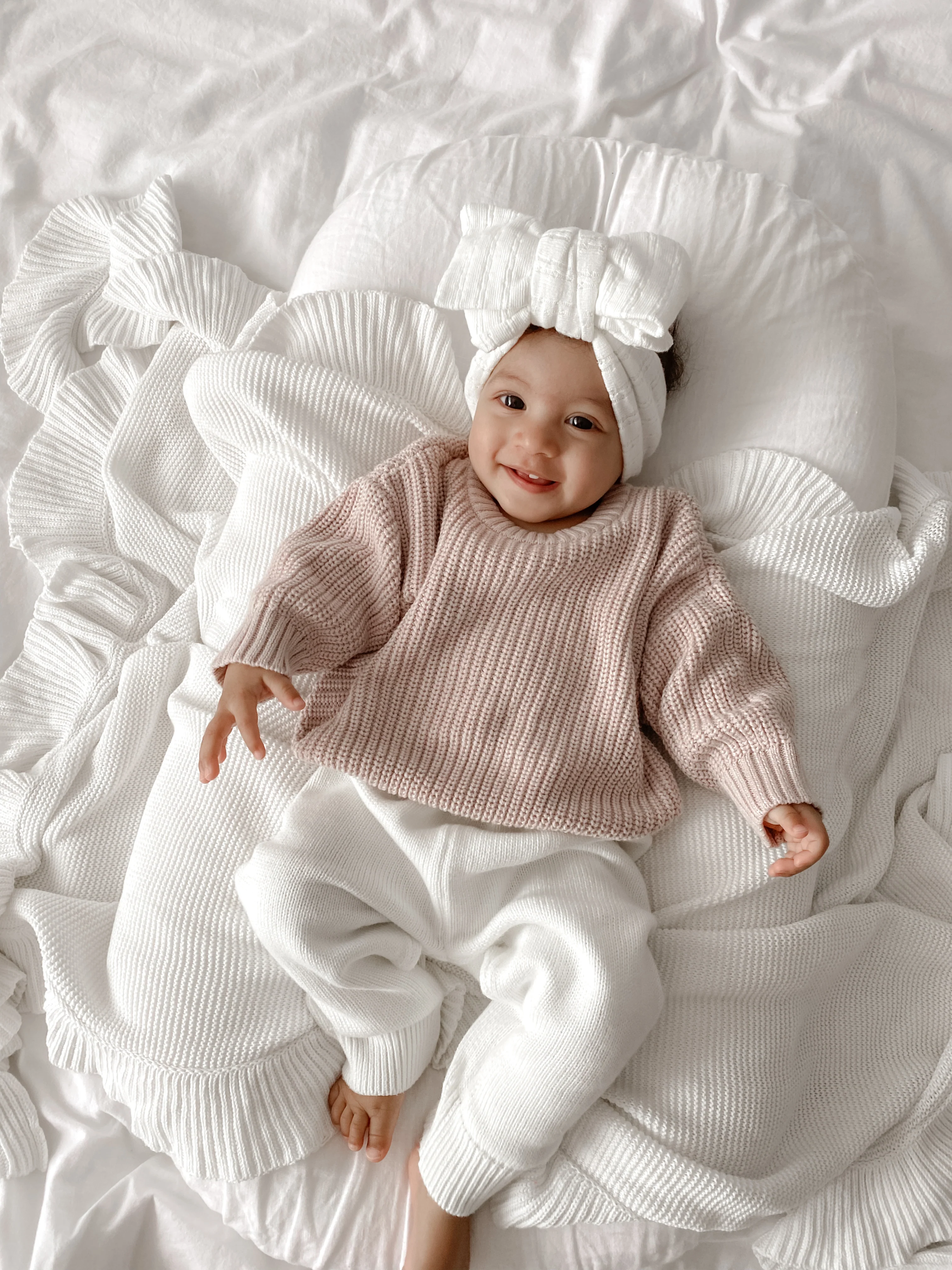 Mini Knit Pants - Milk - Image 6