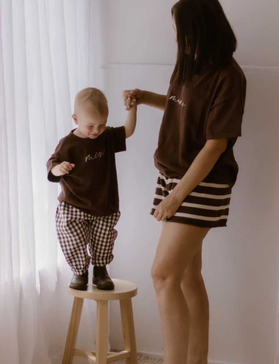 'Mini' Tee - Espresso - Image 4