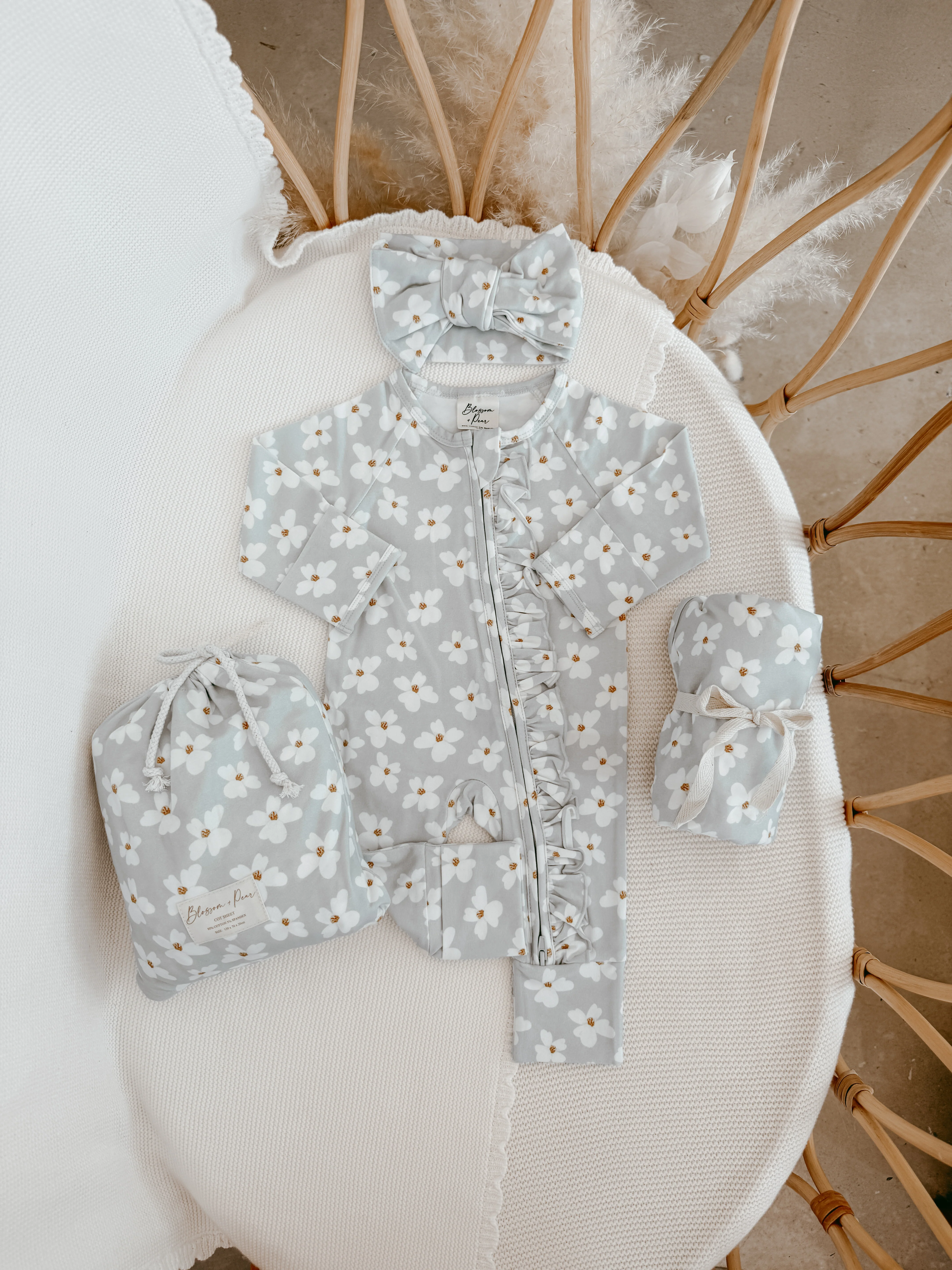 Cotton Swaddle - Daisy Dreams - PRE ORDER - Est. Dispatch Mid-August - Image 2