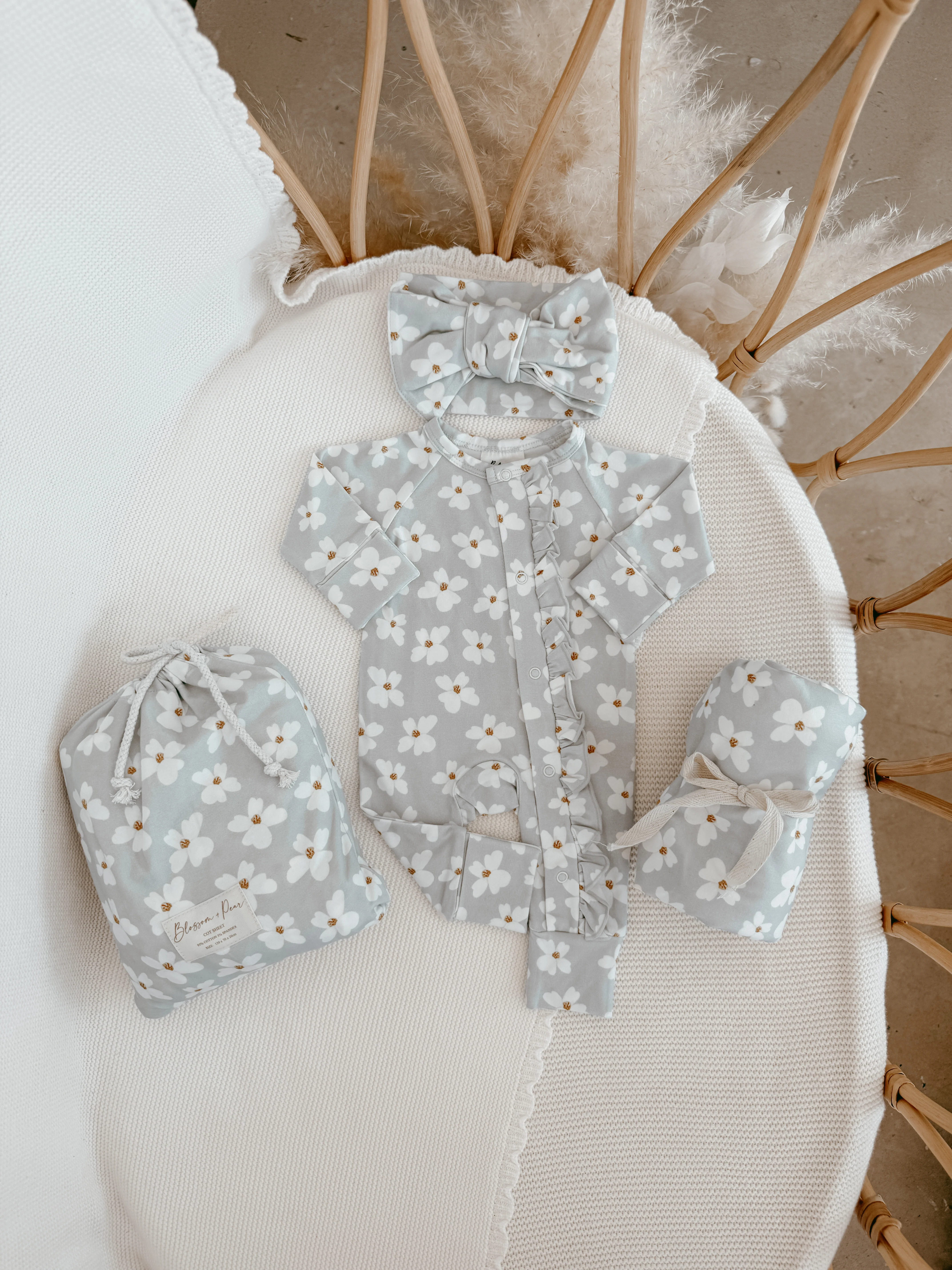 Cotton Swaddle - Daisy Dreams - PRE ORDER - Est. Dispatch Mid-August - Image 4